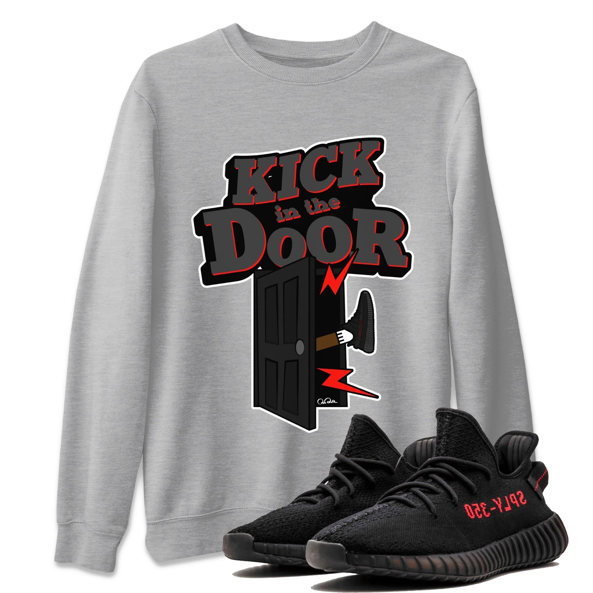Kick In The Door Sneaker Tee - Yeezy 350 Bred