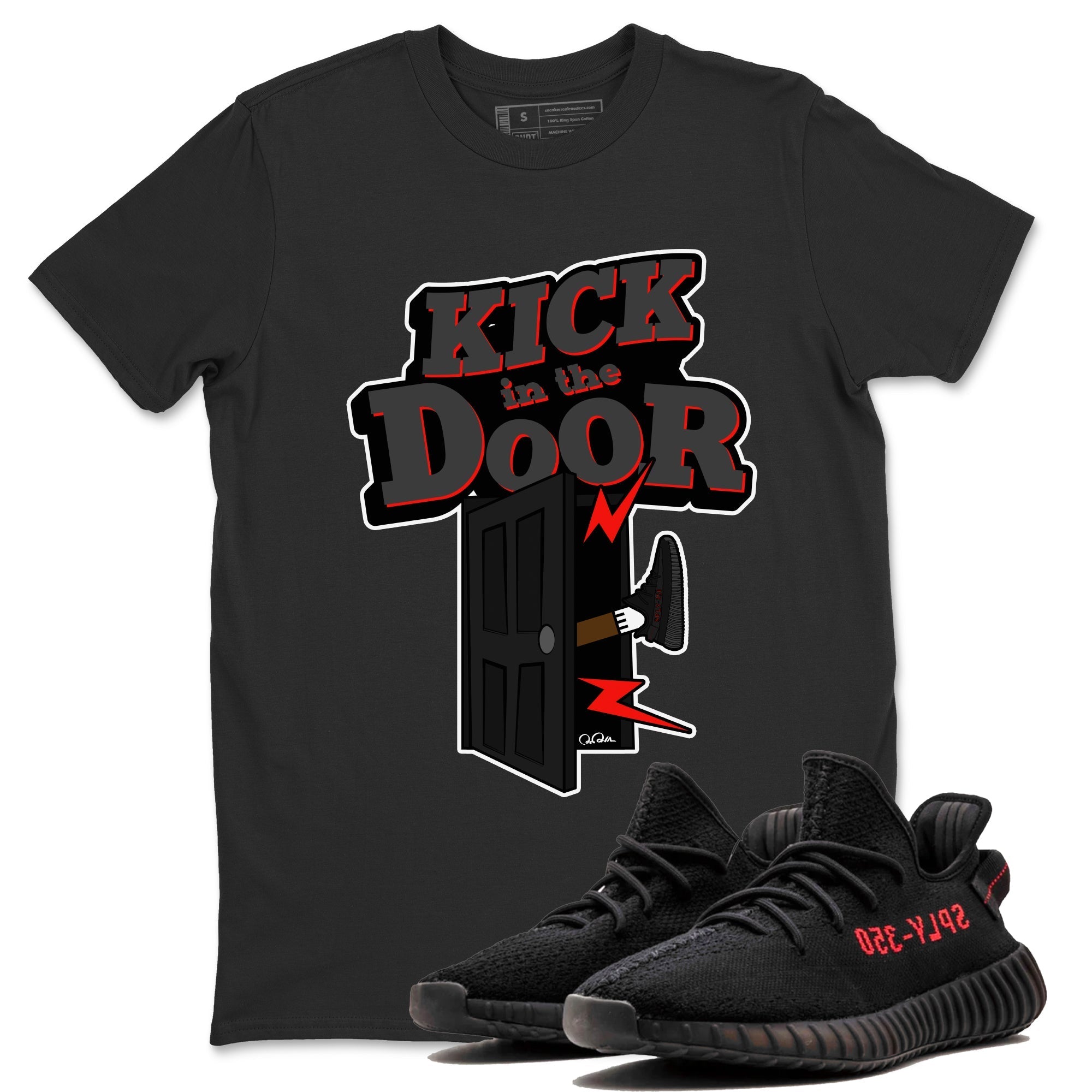 Kick In The Door Sneaker Tee - Yeezy 350 Bred