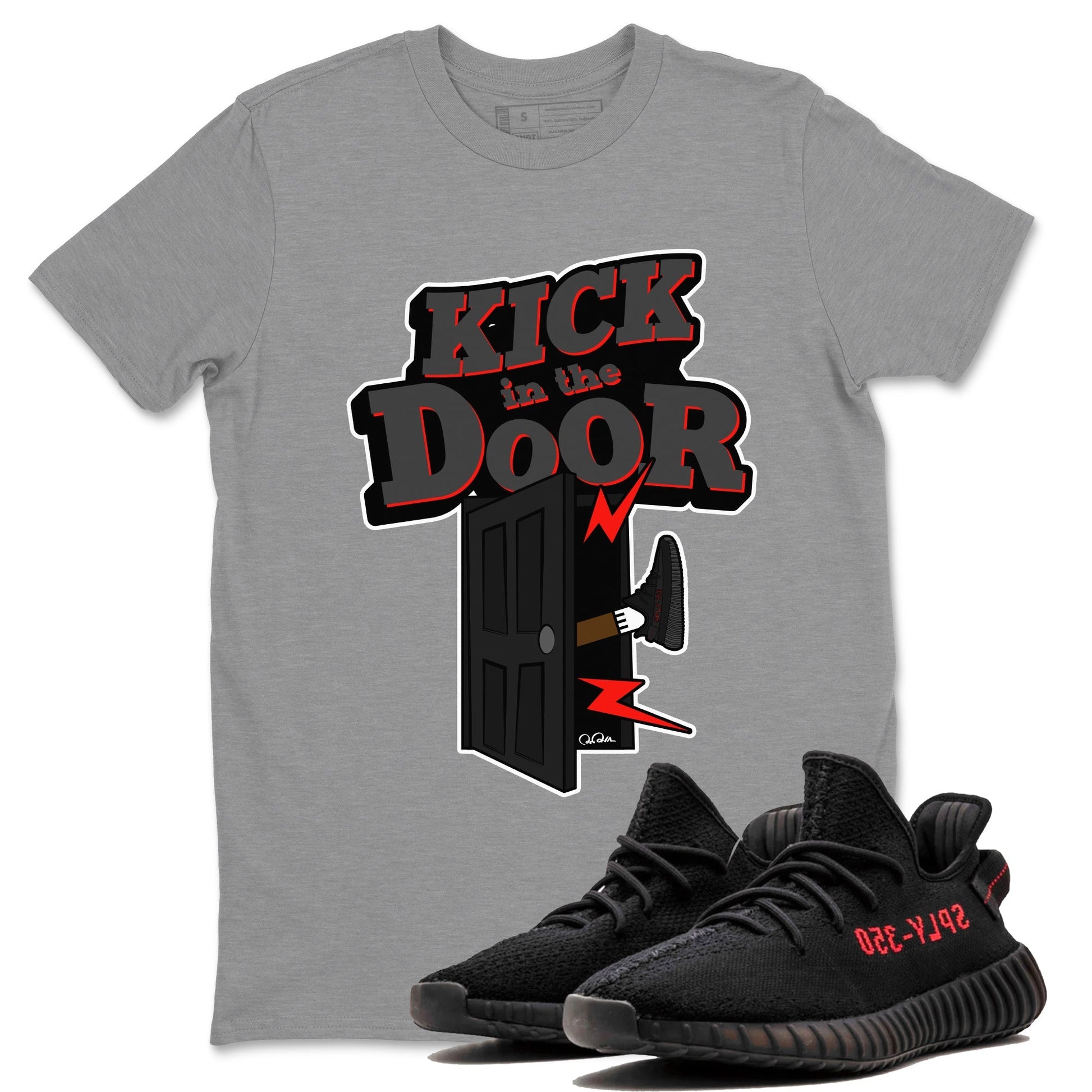 Kick In The Door Sneaker Tee - Yeezy 350 Bred