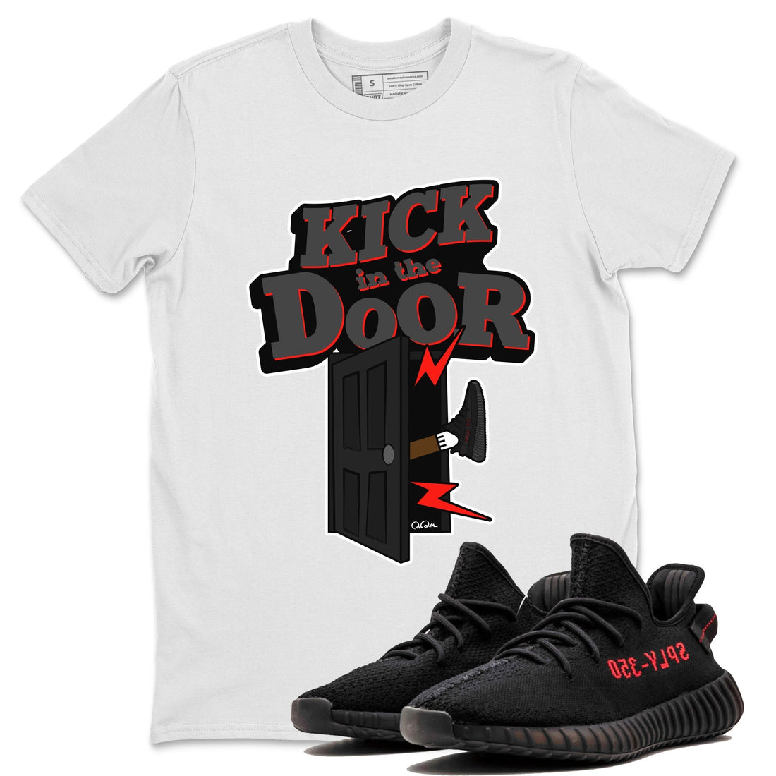 Kick In The Door Sneaker Tee - Yeezy 350 Bred