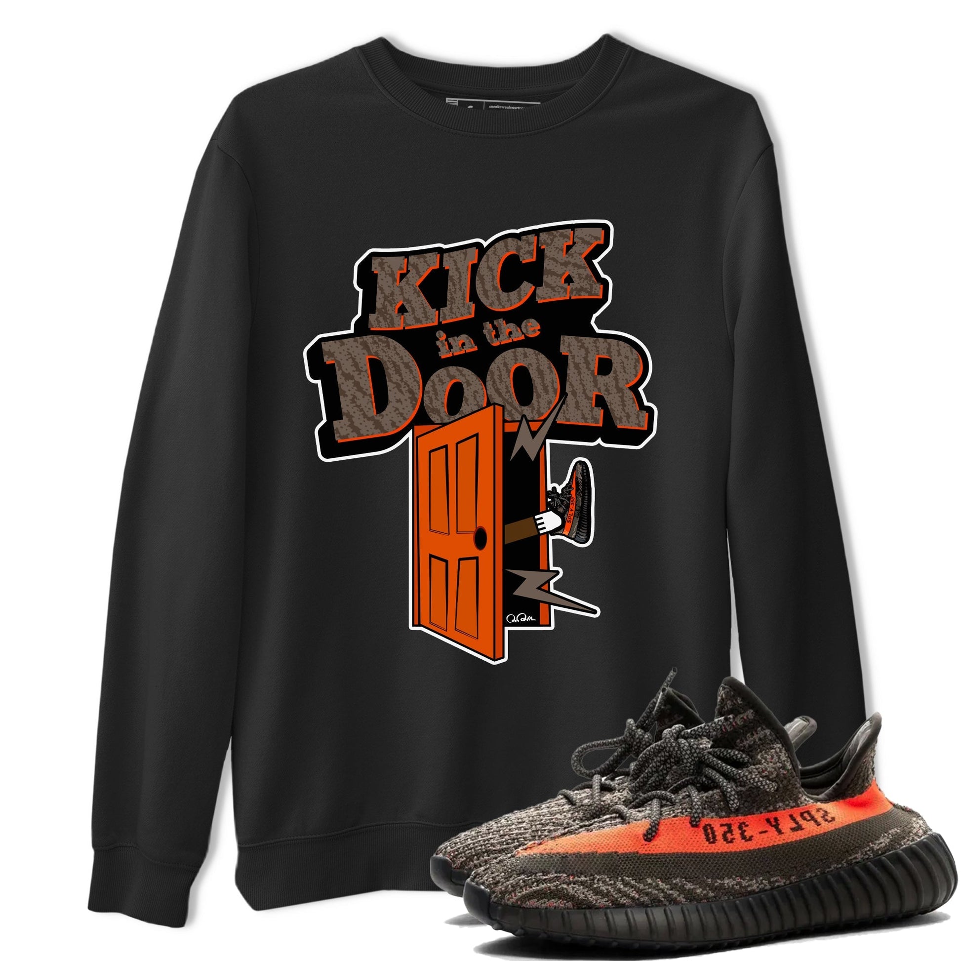 Kick In The Door Sneaker Tee - Yeezy 350 Carbon Beluga