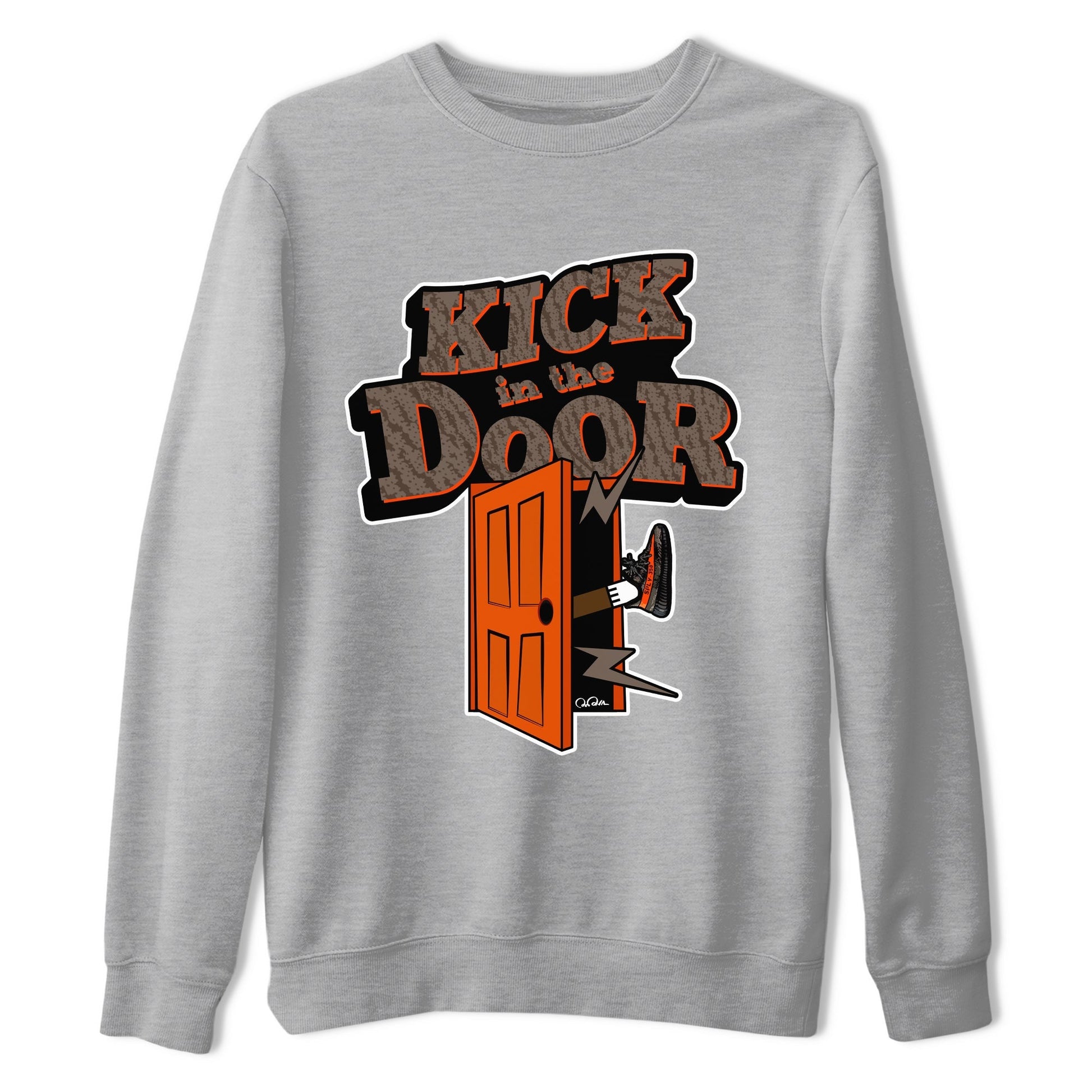 Kick In The Door Sneaker Tee - Yeezy 350 Carbon Beluga