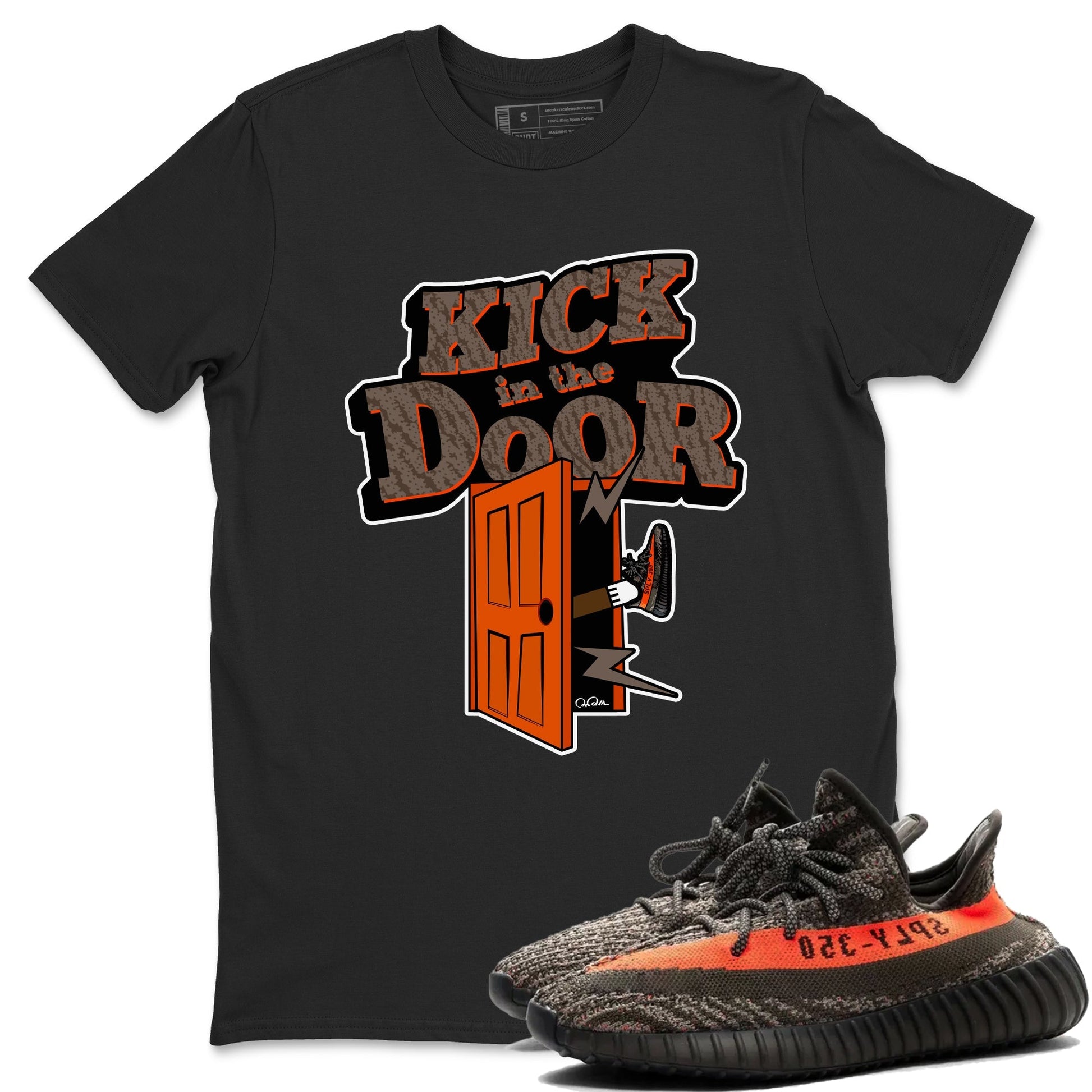 Kick In The Door Sneaker Tee - Yeezy 350 Carbon Beluga