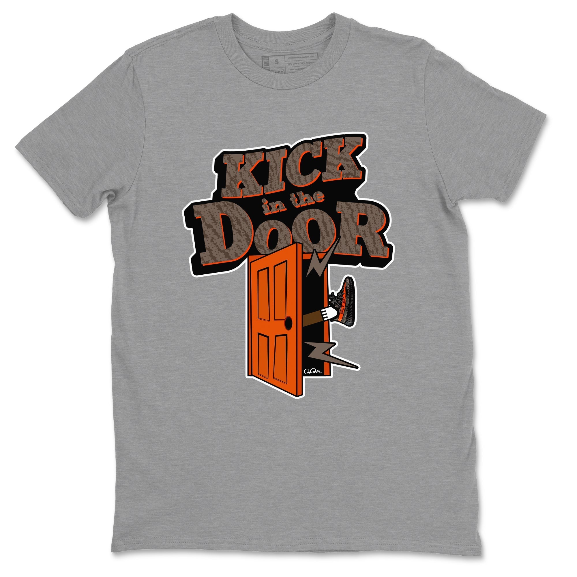 Kick In The Door Sneaker Tee - Yeezy 350 Carbon Beluga