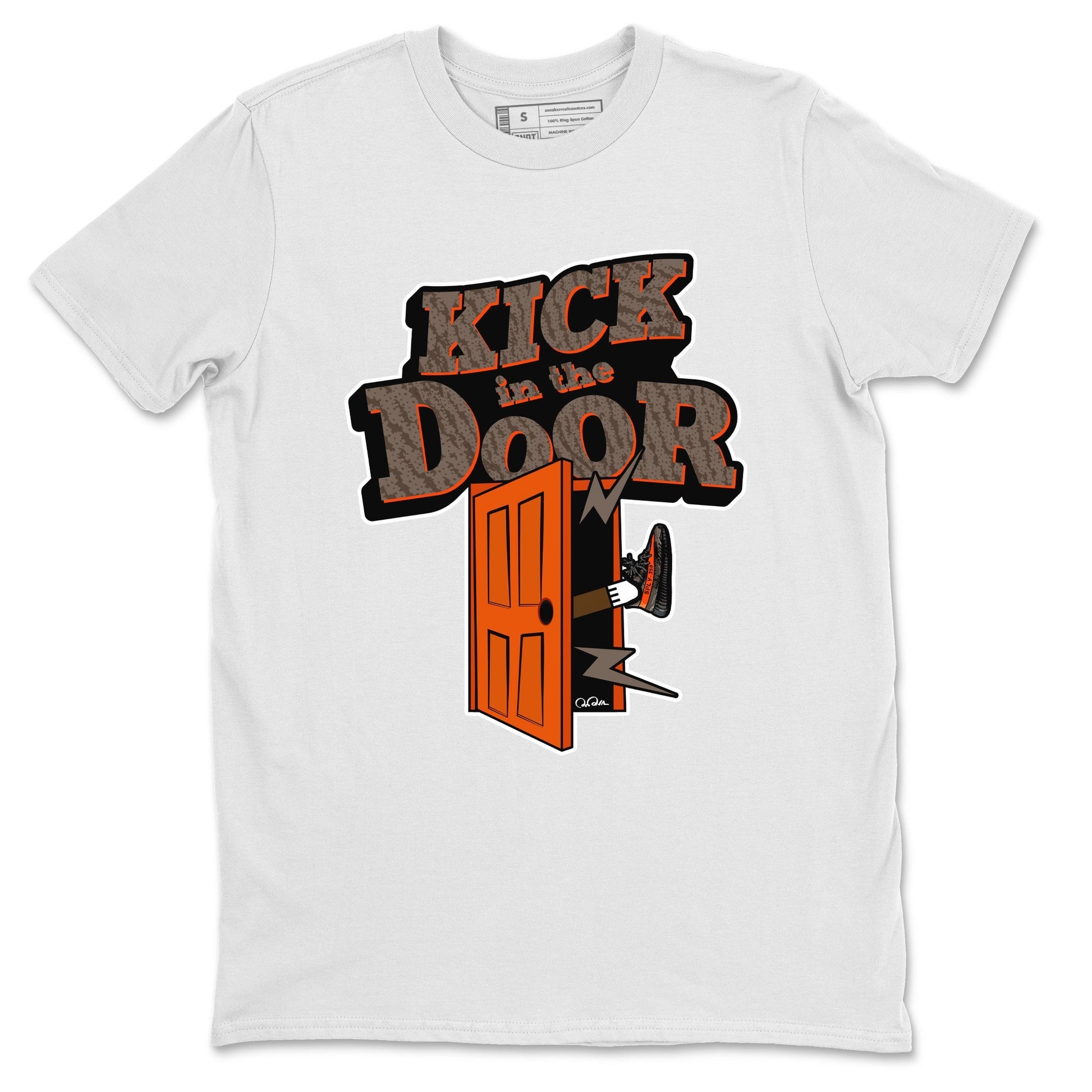 Kick In The Door Sneaker Tee - Yeezy 350 Carbon Beluga