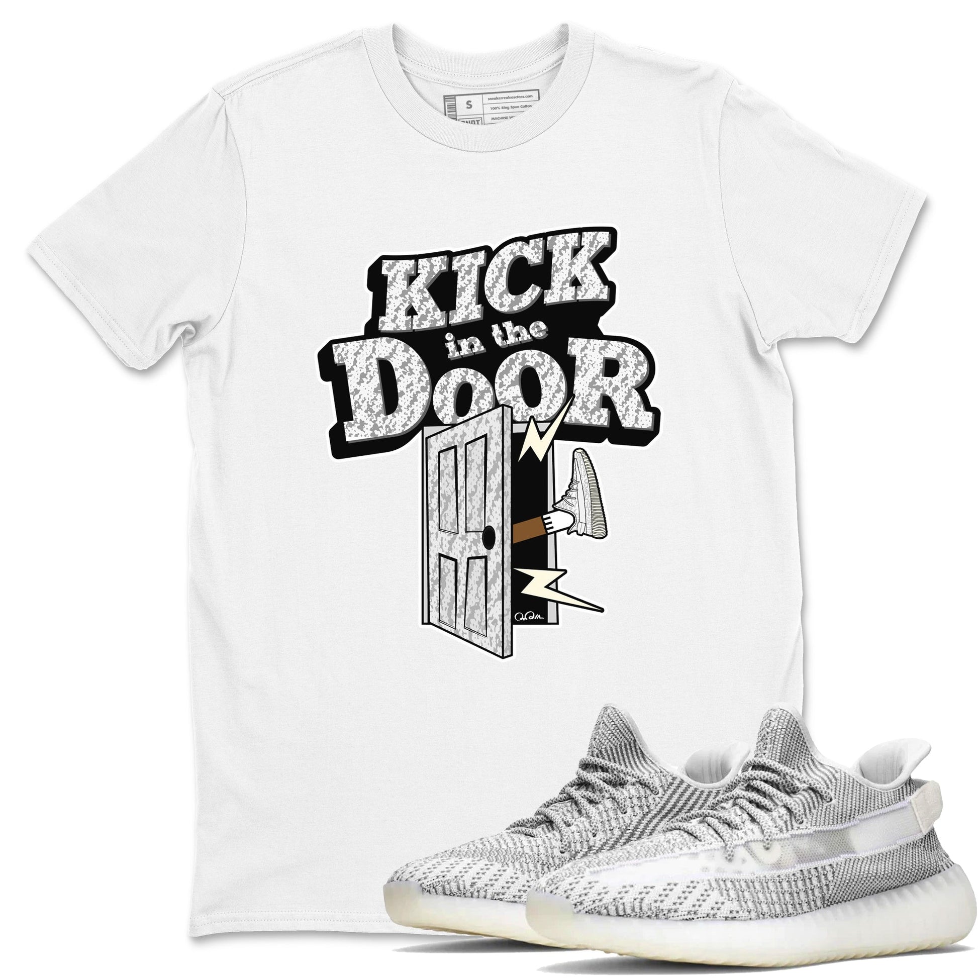Kick In The Door Sneaker Tee - Yeezy 350 Static