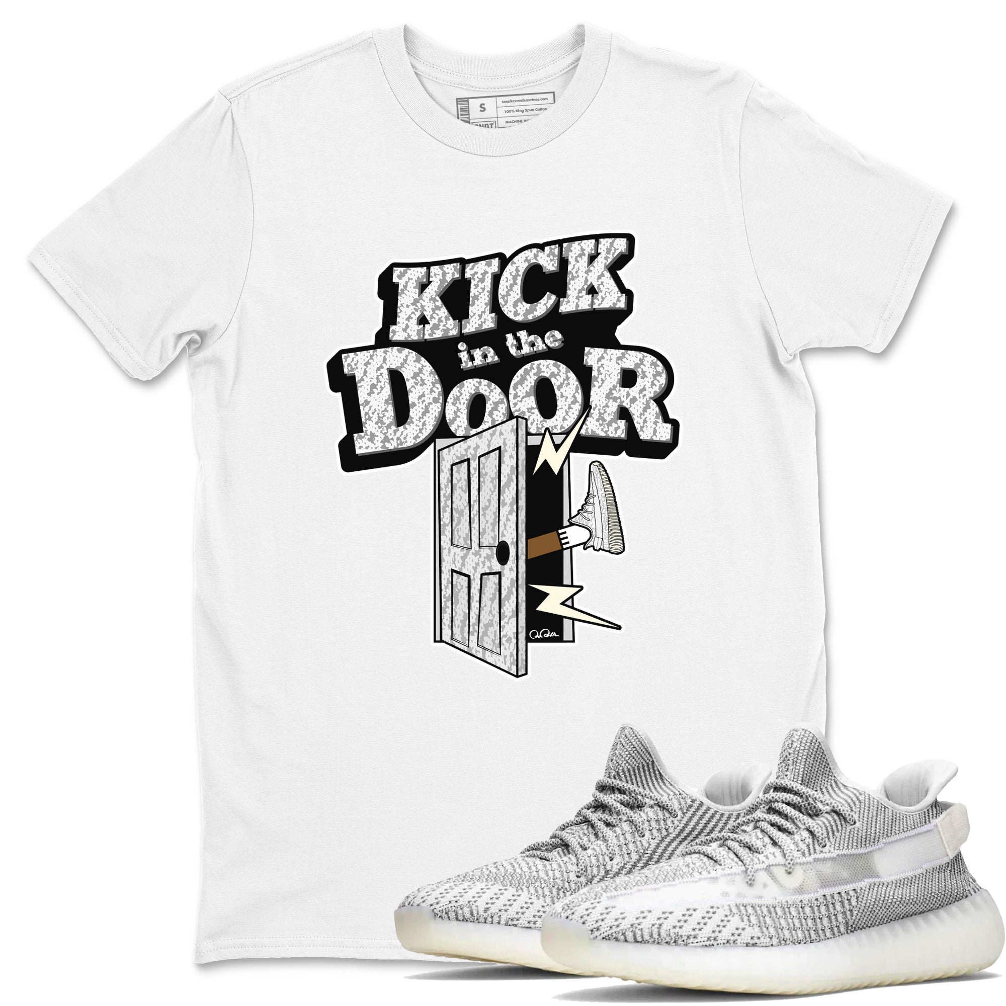 Kick In The Door Sneaker Tee - Yeezy 350 Static