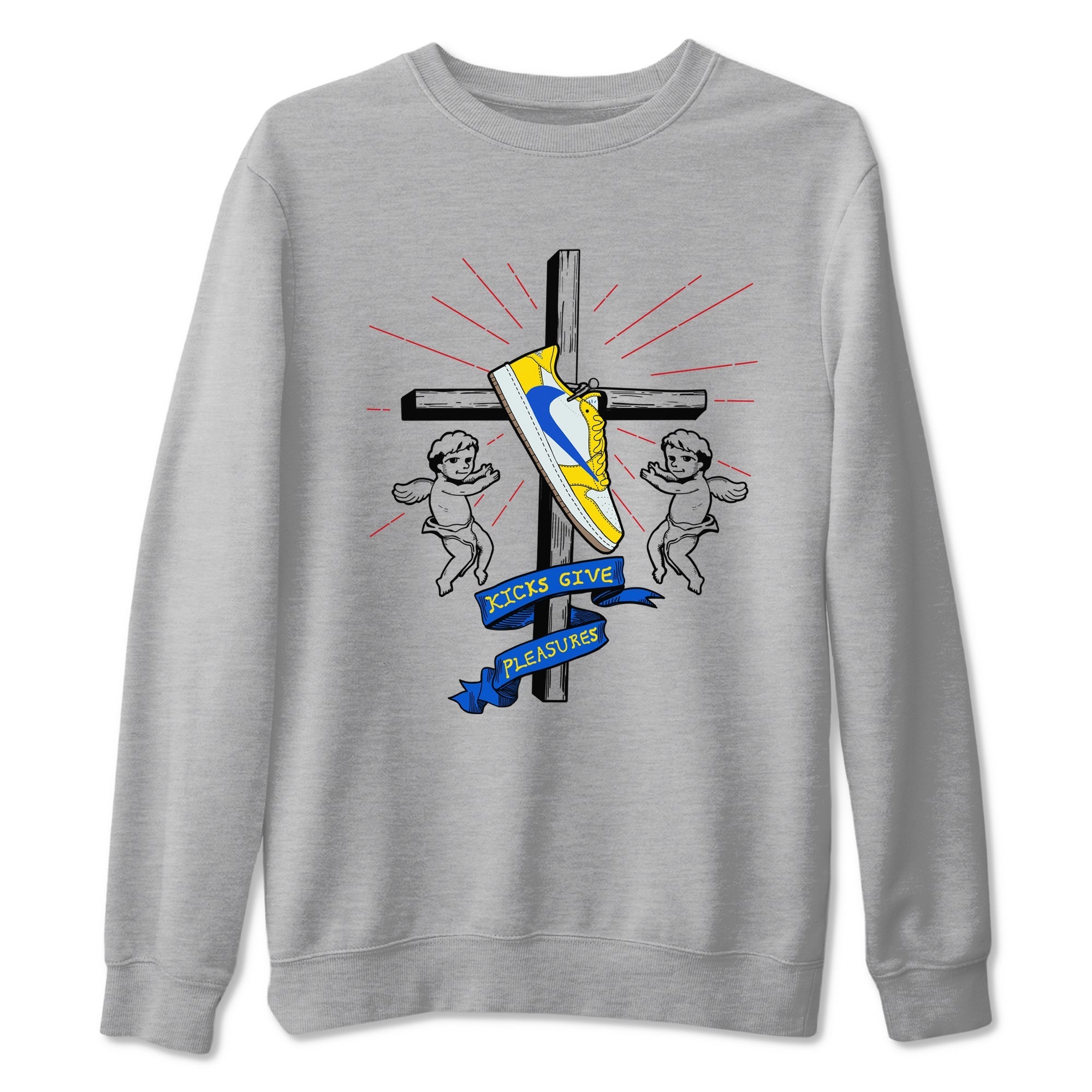 Kicks Give Pleasures Sneaker Tees - Air Jordan 1 Travis Scott Canary