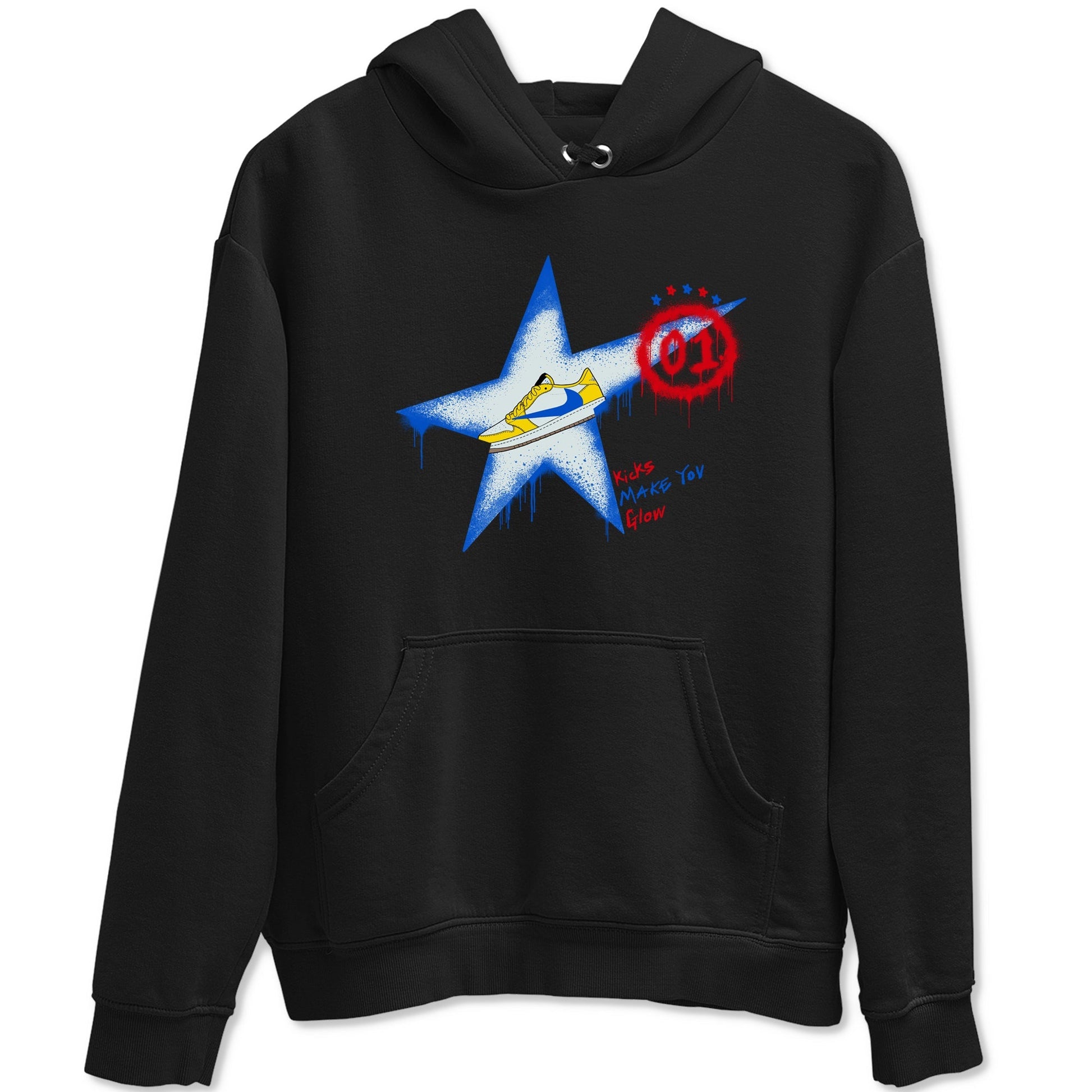 Kicks Make You Glow Sneaker Tees - Air Jordan 1 Travis Scott Canary