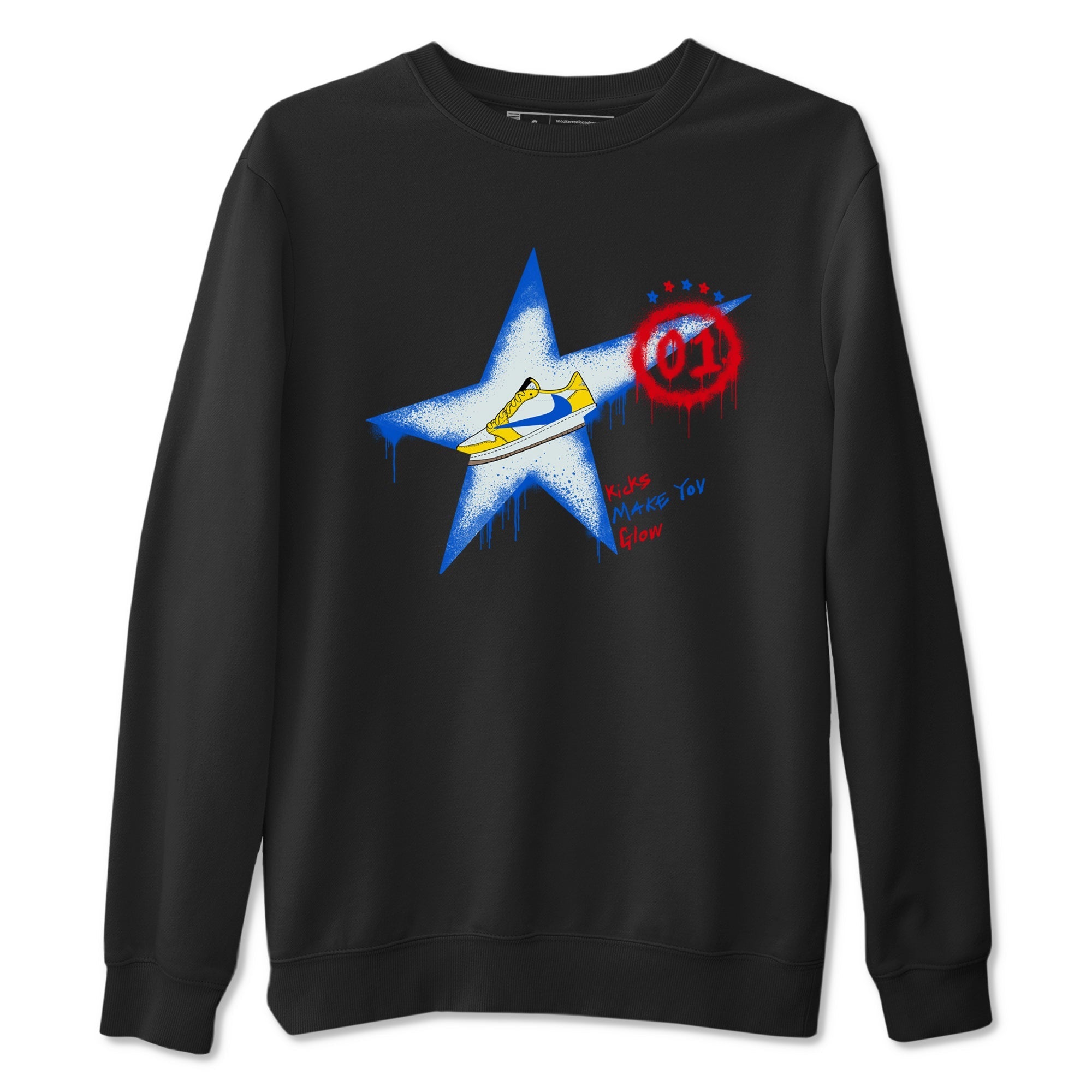 Kicks Make You Glow Sneaker Tees - Air Jordan 1 Travis Scott Canary