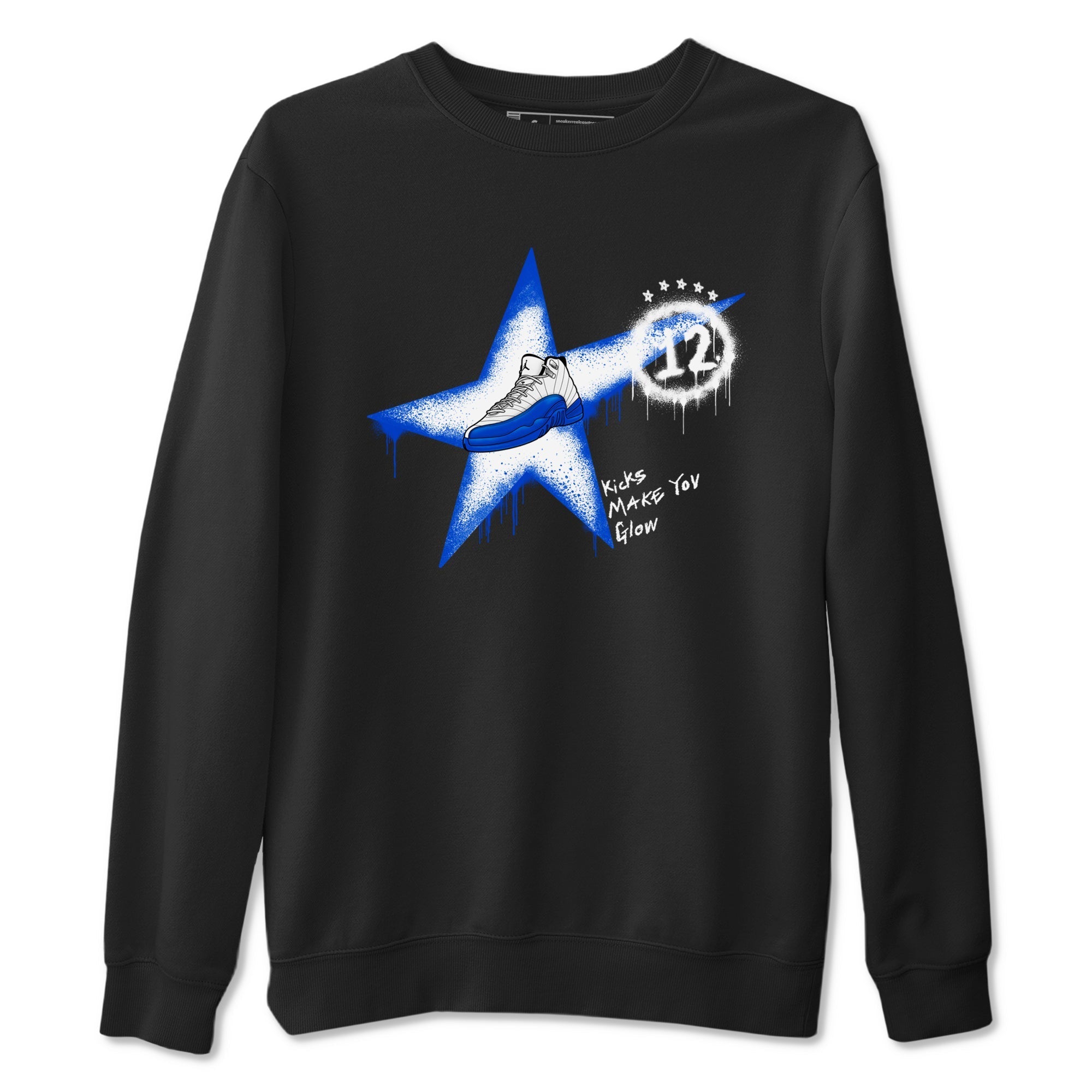 Kicks Make You Glow Sneaker Tees - Air Jordan 12 Blueberry