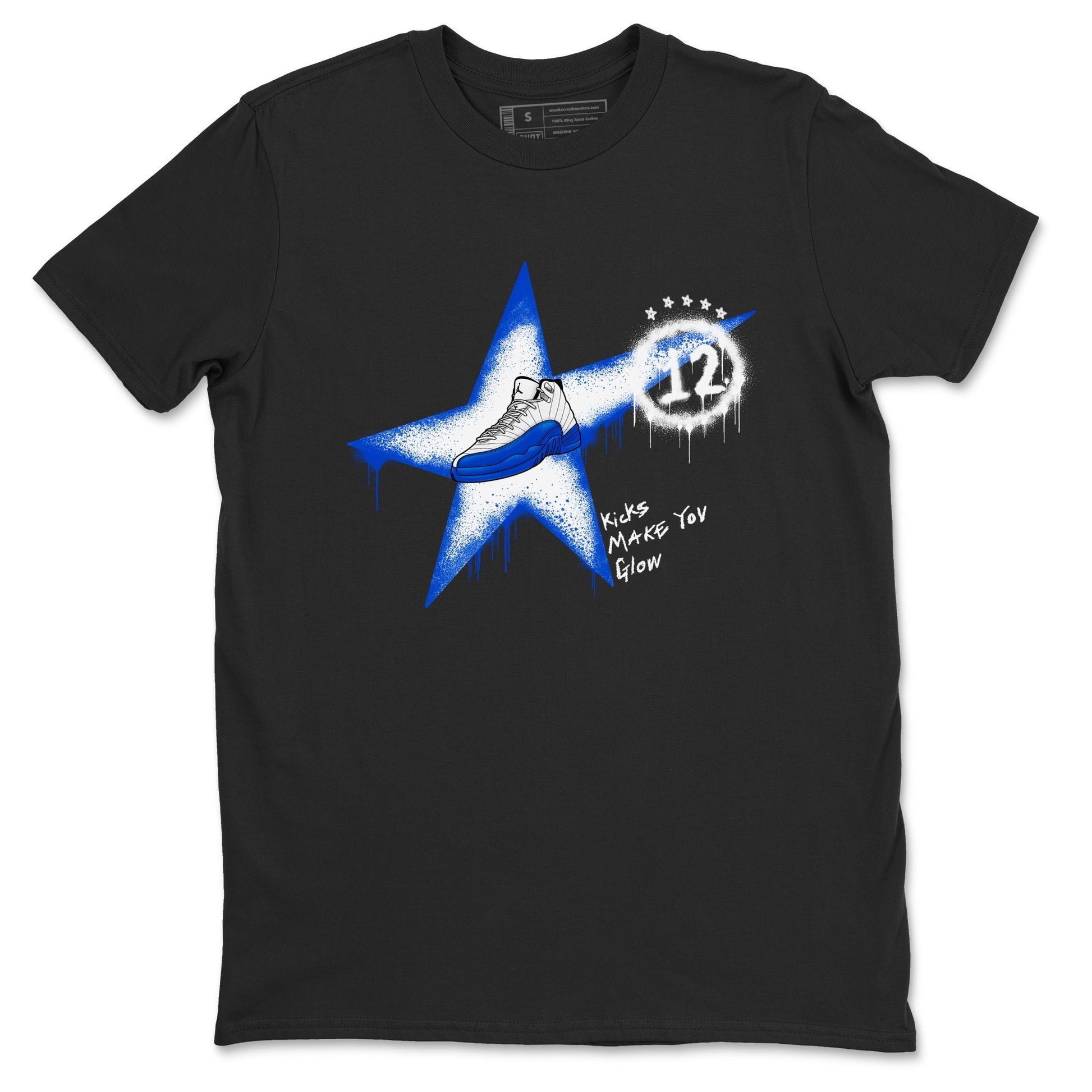 Kicks Make You Glow Sneaker Tees - Air Jordan 12 Blueberry