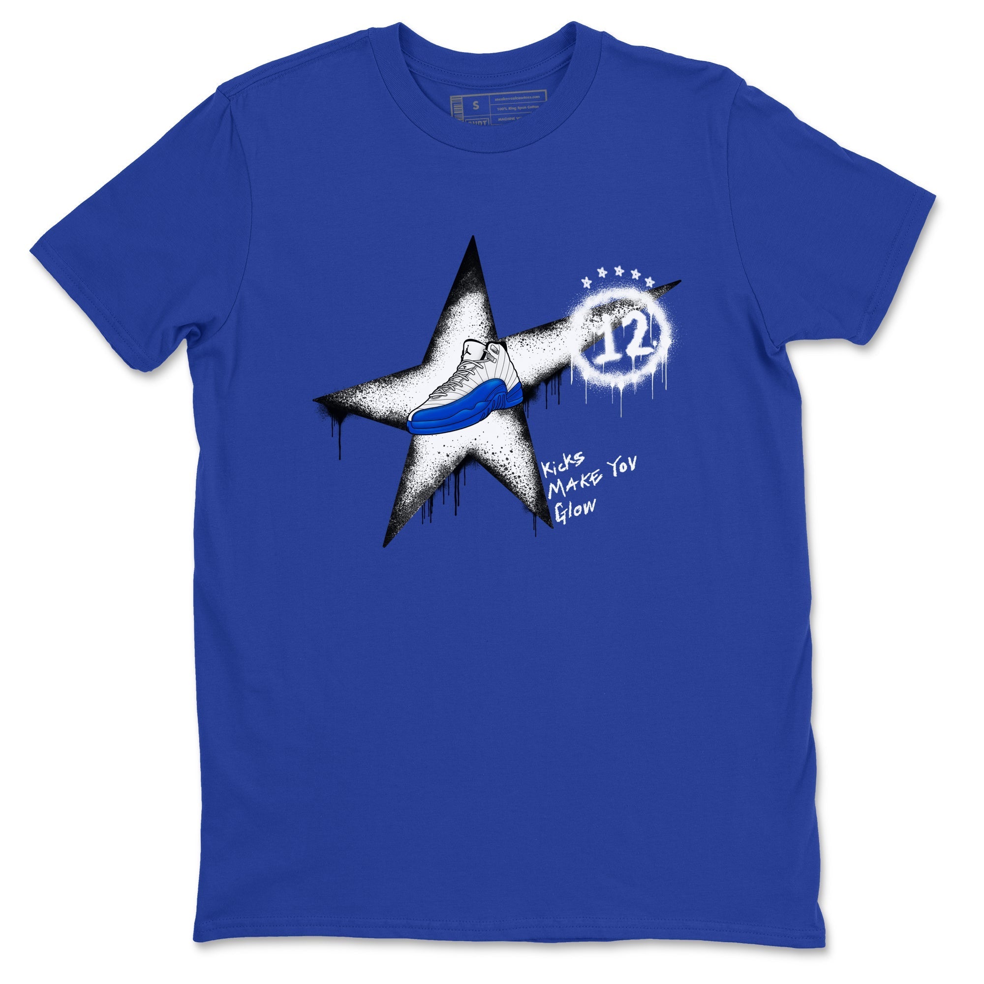 Kicks Make You Glow Sneaker Tees - Air Jordan 12 Blueberry