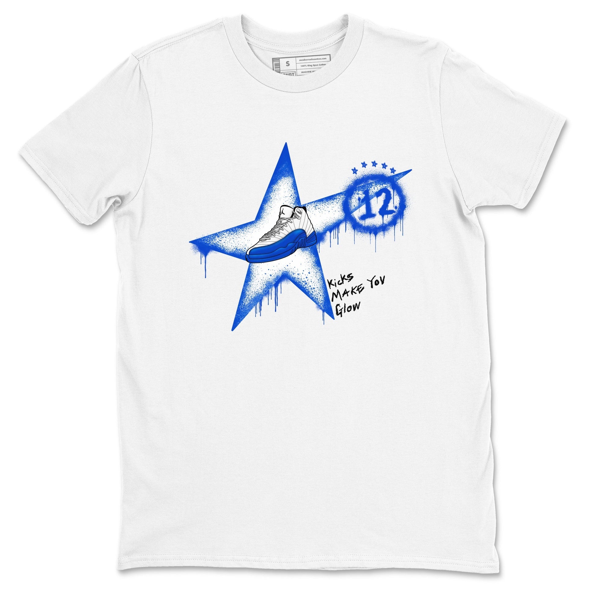 Kicks Make You Glow Sneaker Tees - Air Jordan 12 Blueberry