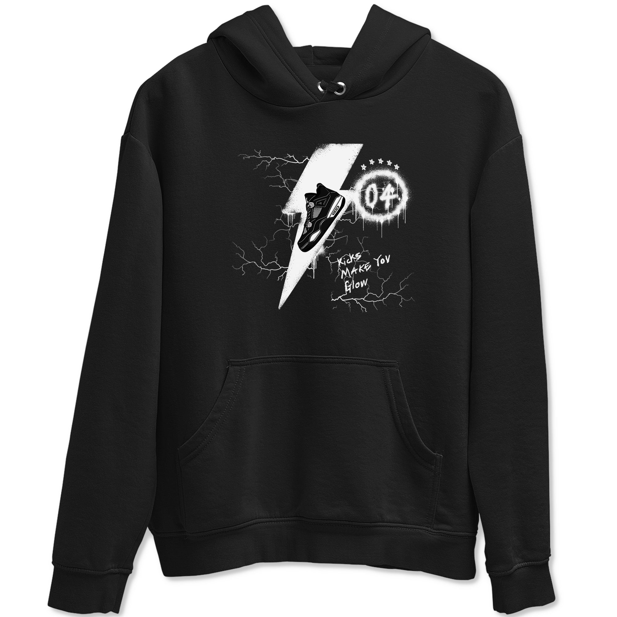 Kicks Make You Glow Sneaker Tees - Air Jordan 4 White Thunder