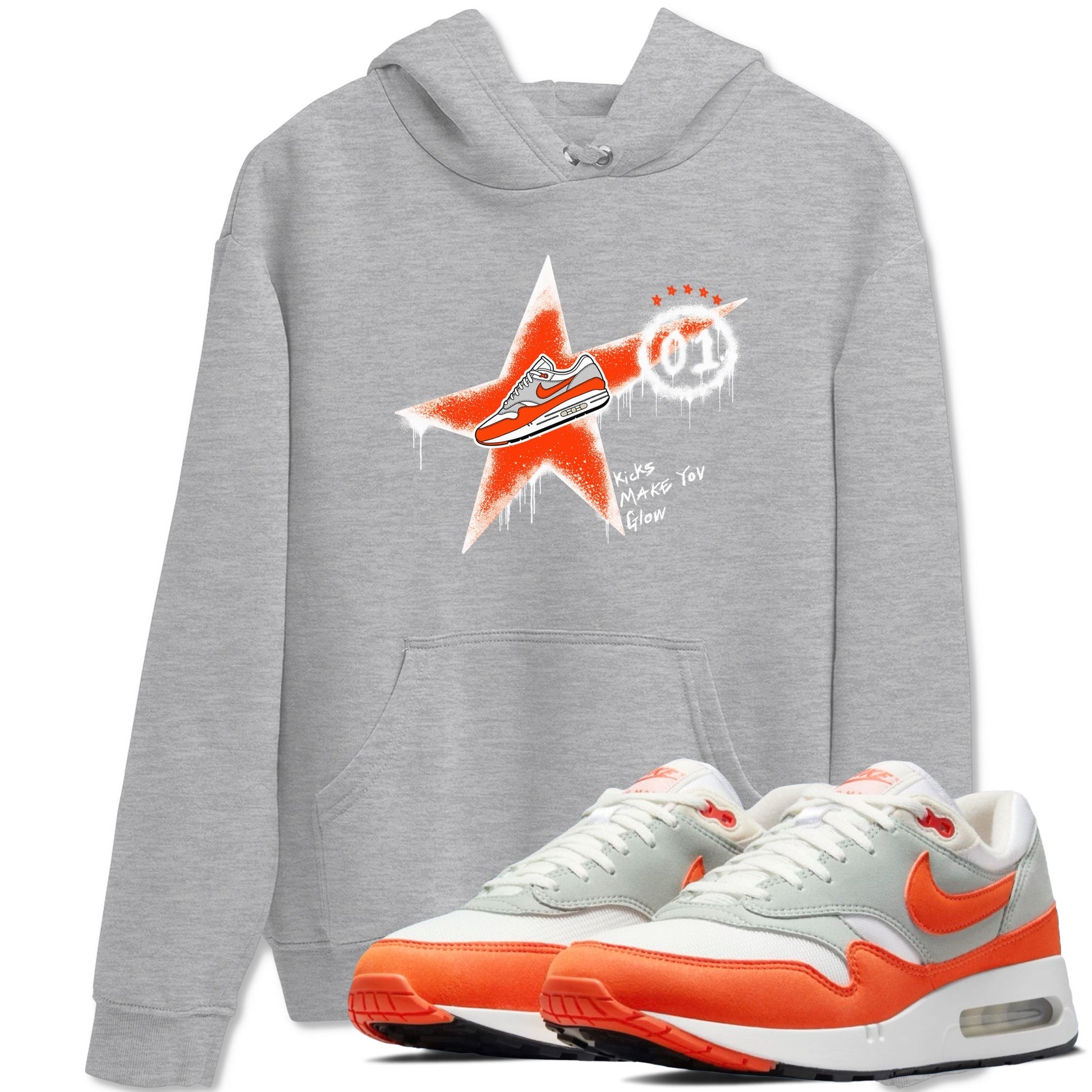 Kicks Make You Glow Sneaker Tees - Air Max 1 Cosmic Clay