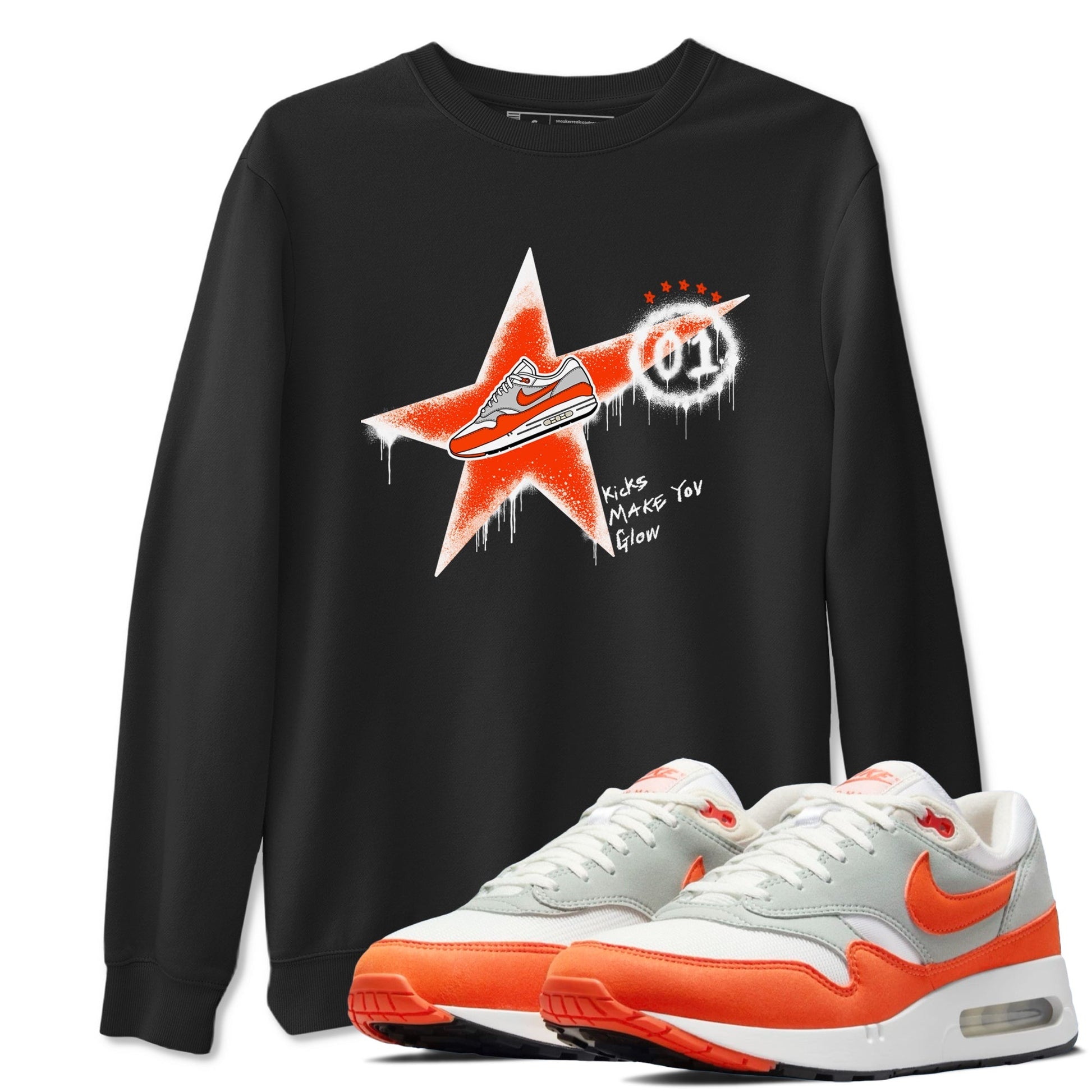 Kicks Make You Glow Sneaker Tees - Air Max 1 Cosmic Clay