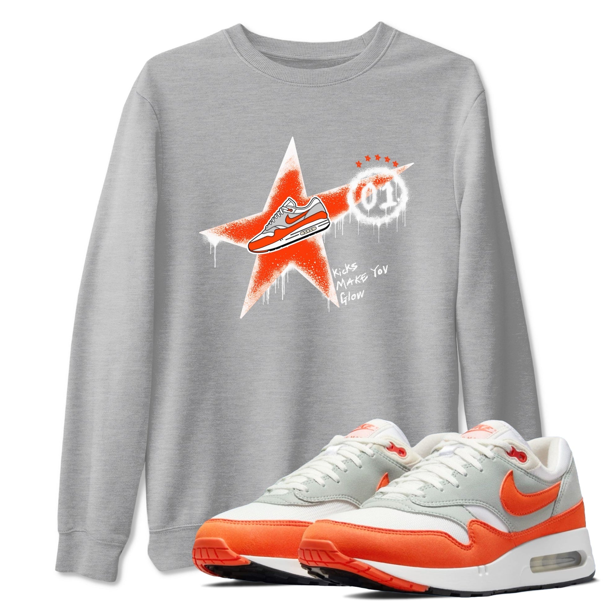 Kicks Make You Glow Sneaker Tees - Air Max 1 Cosmic Clay