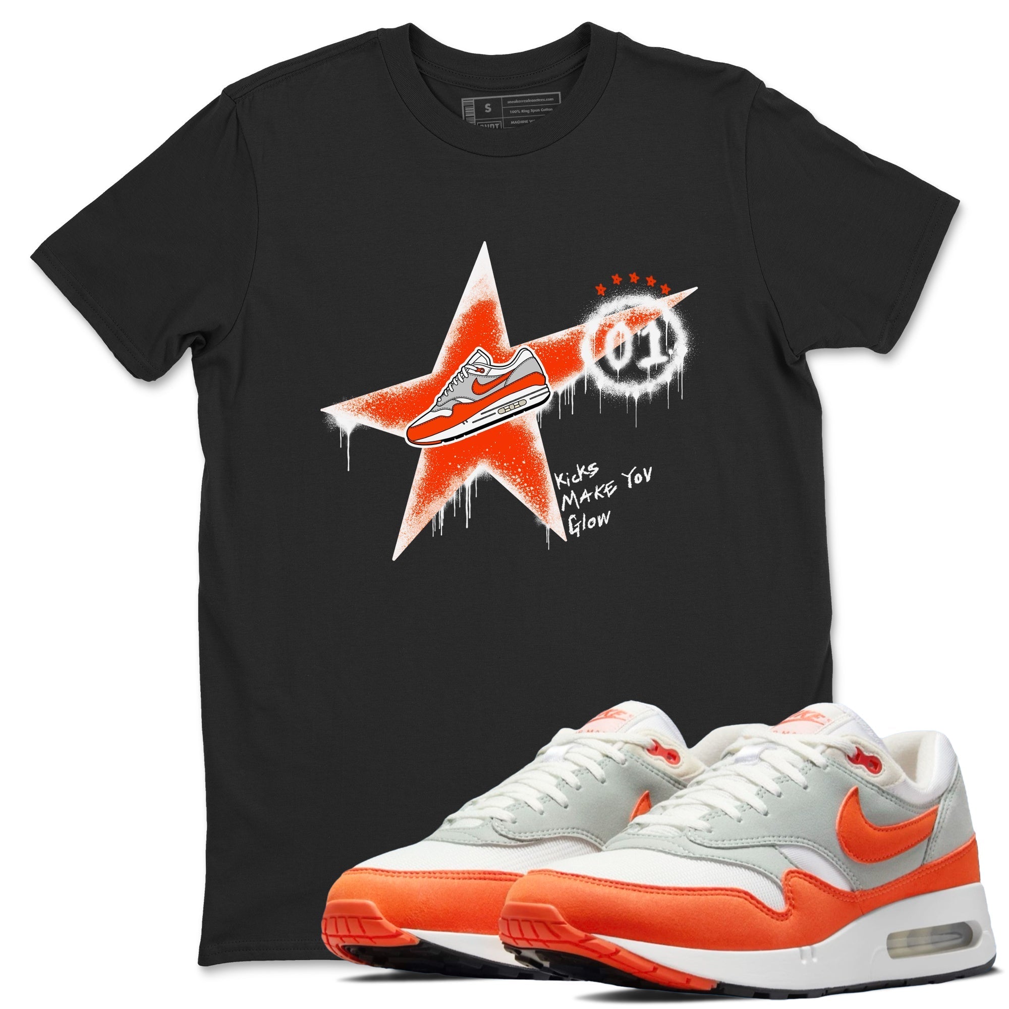 Kicks Make You Glow Sneaker Tees - Air Max 1 Cosmic Clay
