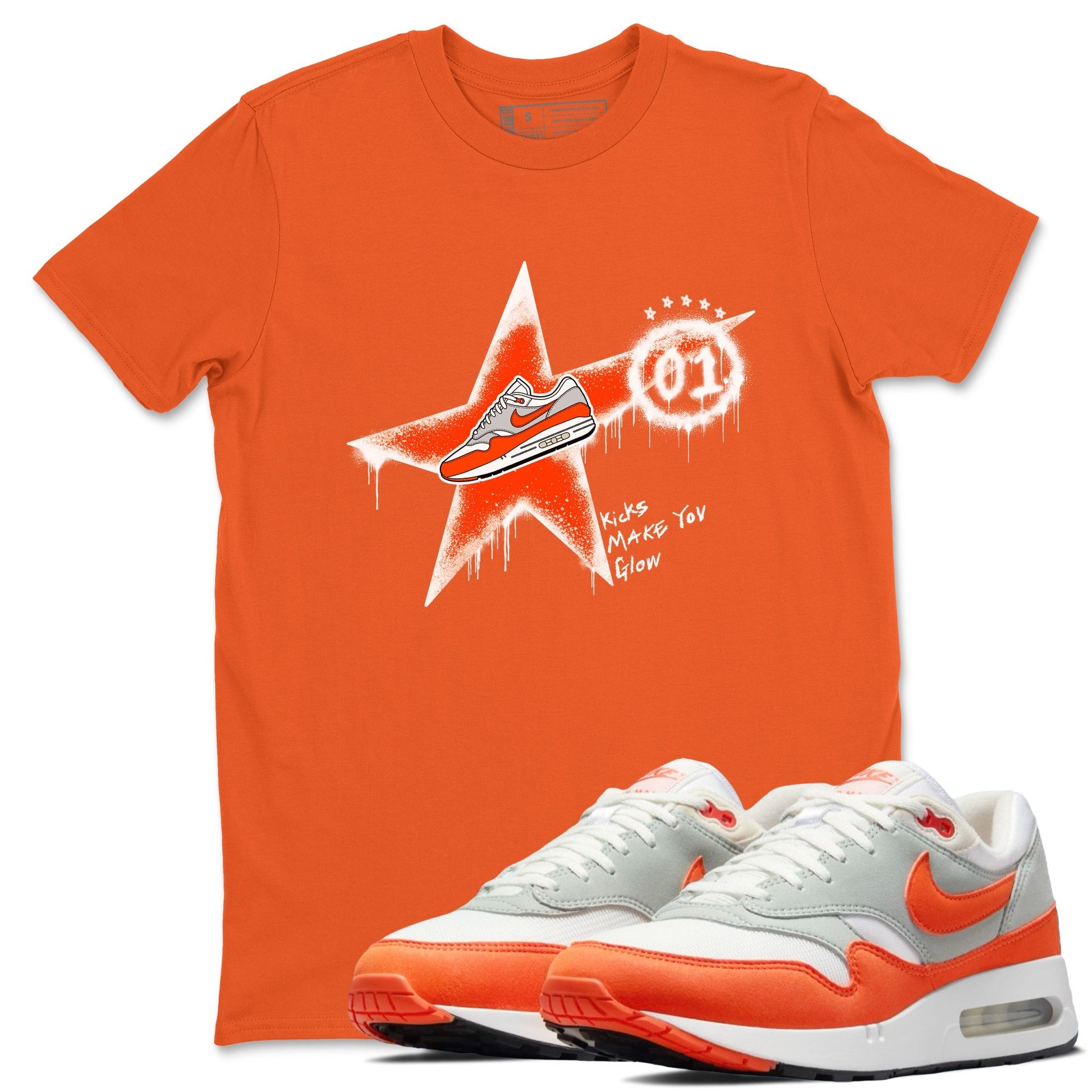 Kicks Make You Glow Sneaker Tees - Air Max 1 Cosmic Clay