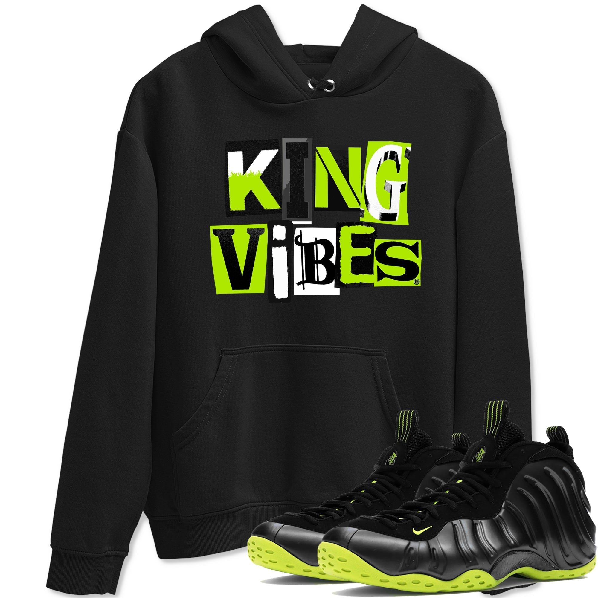 King Vibes Sneaker Tees - Air Foamposite One Black Volt
