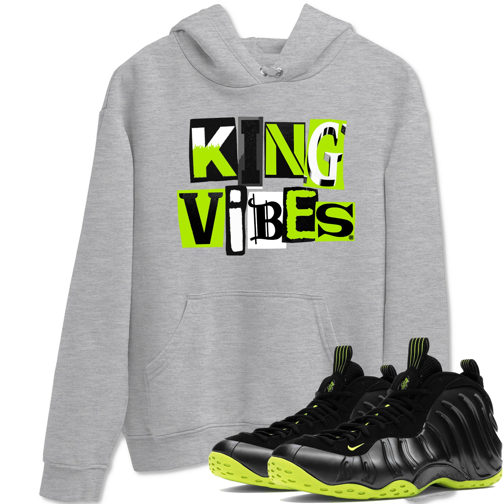 King Vibes Sneaker Tees - Air Foamposite One Black Volt