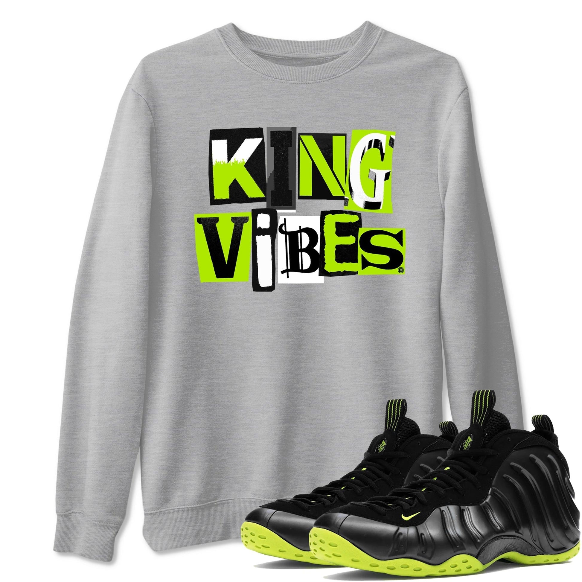 King Vibes Sneaker Tees - Air Foamposite One Black Volt
