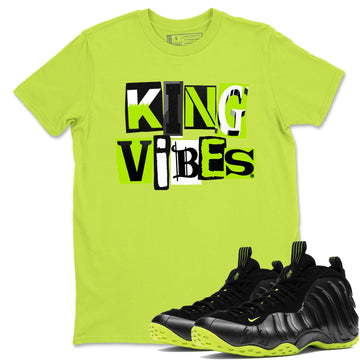 King Vibes Sneaker Tees - Air Foamposite One Black Volt