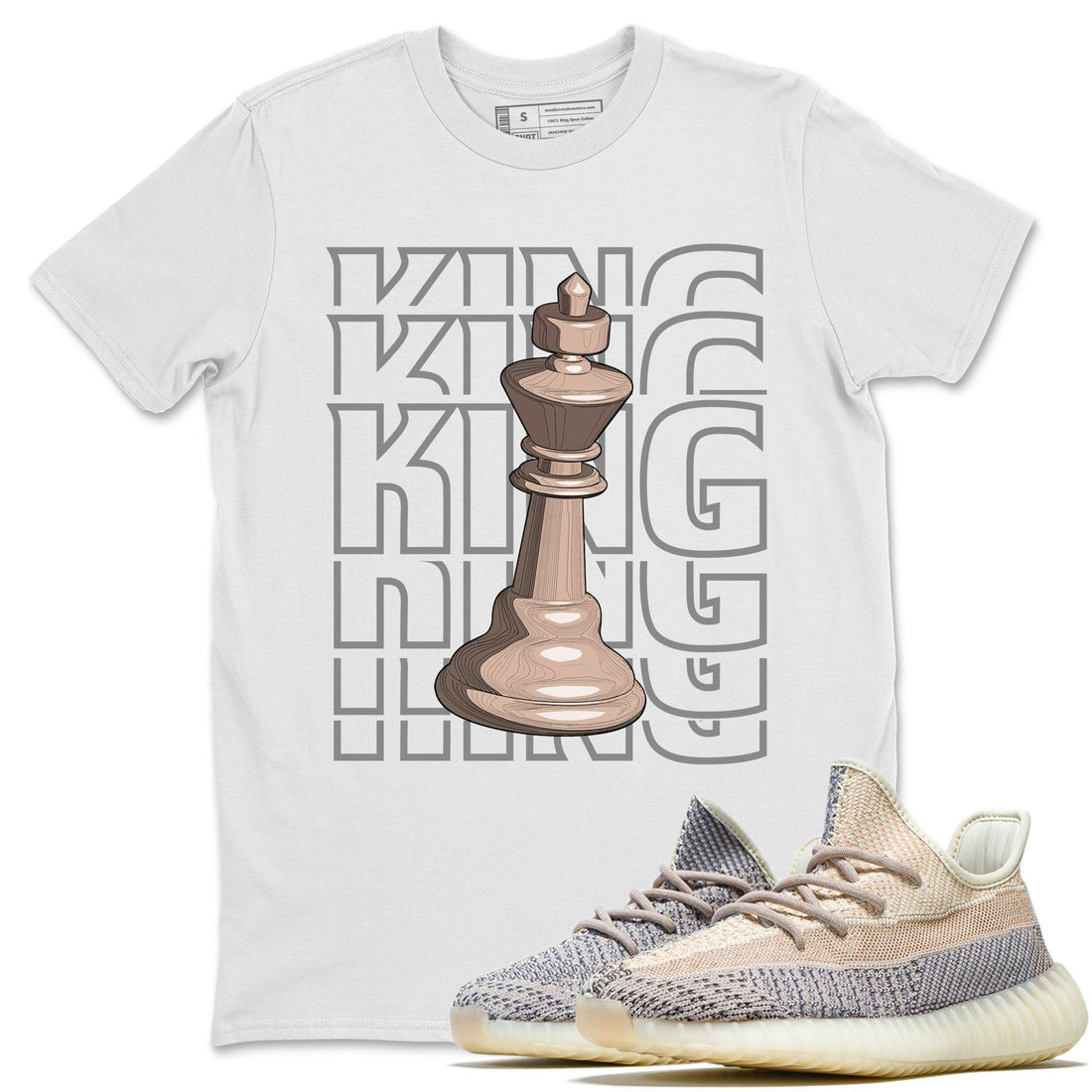 King Unisex Tops - Yeezy 350 Ash Pearl
