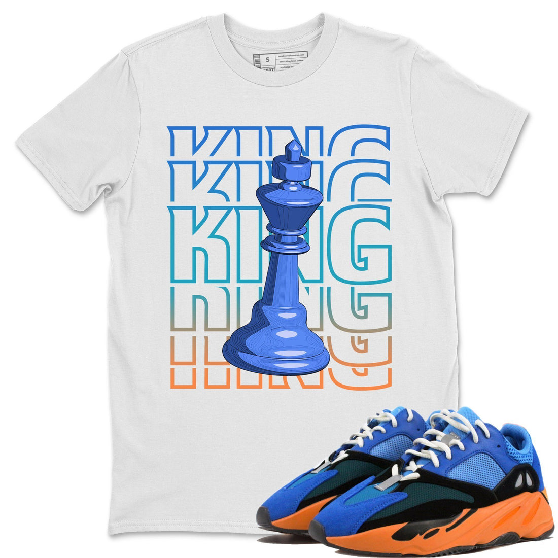 King Unisex Tops - Yeezy 700 Bright Blue