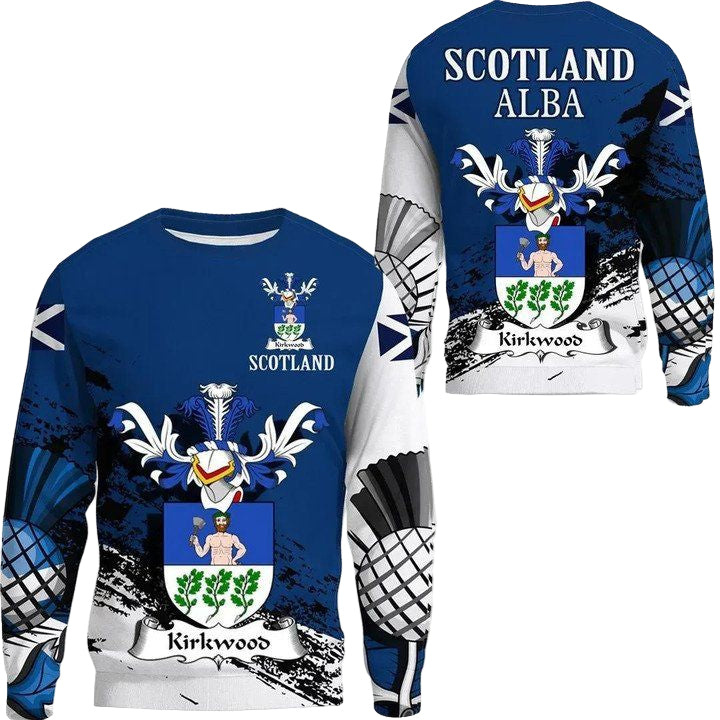 Kirkwood Scottish Family Crest Scotland Special Sweater A7 ? Usalast