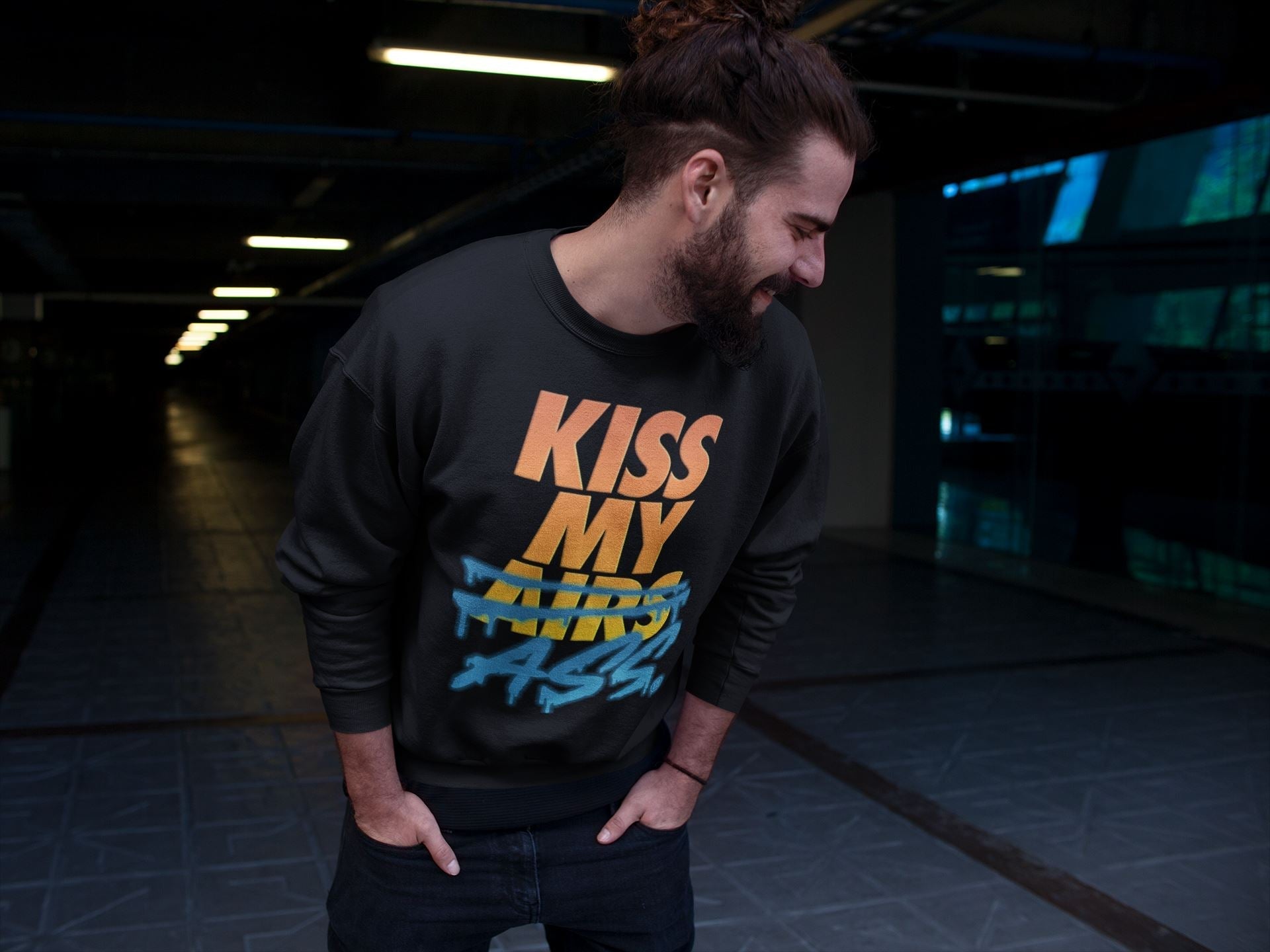 Kiss My Ass Unisex Tops - Yeezy 700 Sun