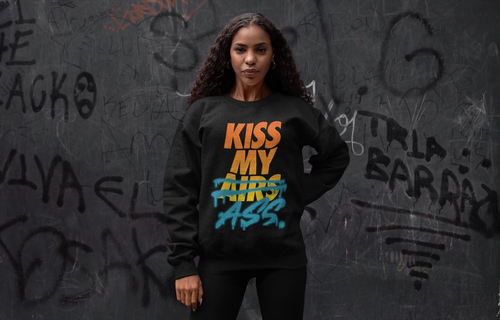Kiss My Ass Unisex Tops - Yeezy 700 Sun