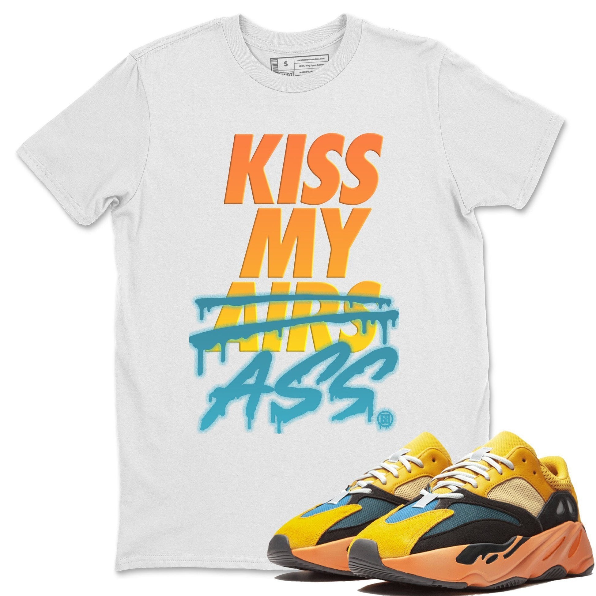 Kiss My Ass Unisex Tops - Yeezy 700 Sun