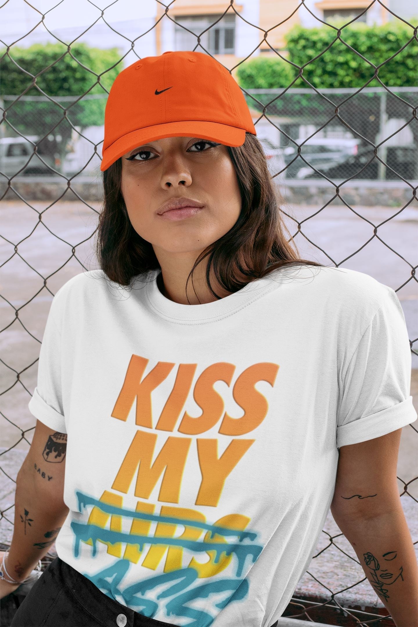 Kiss My Ass Unisex Tops - Yeezy 700 Sun