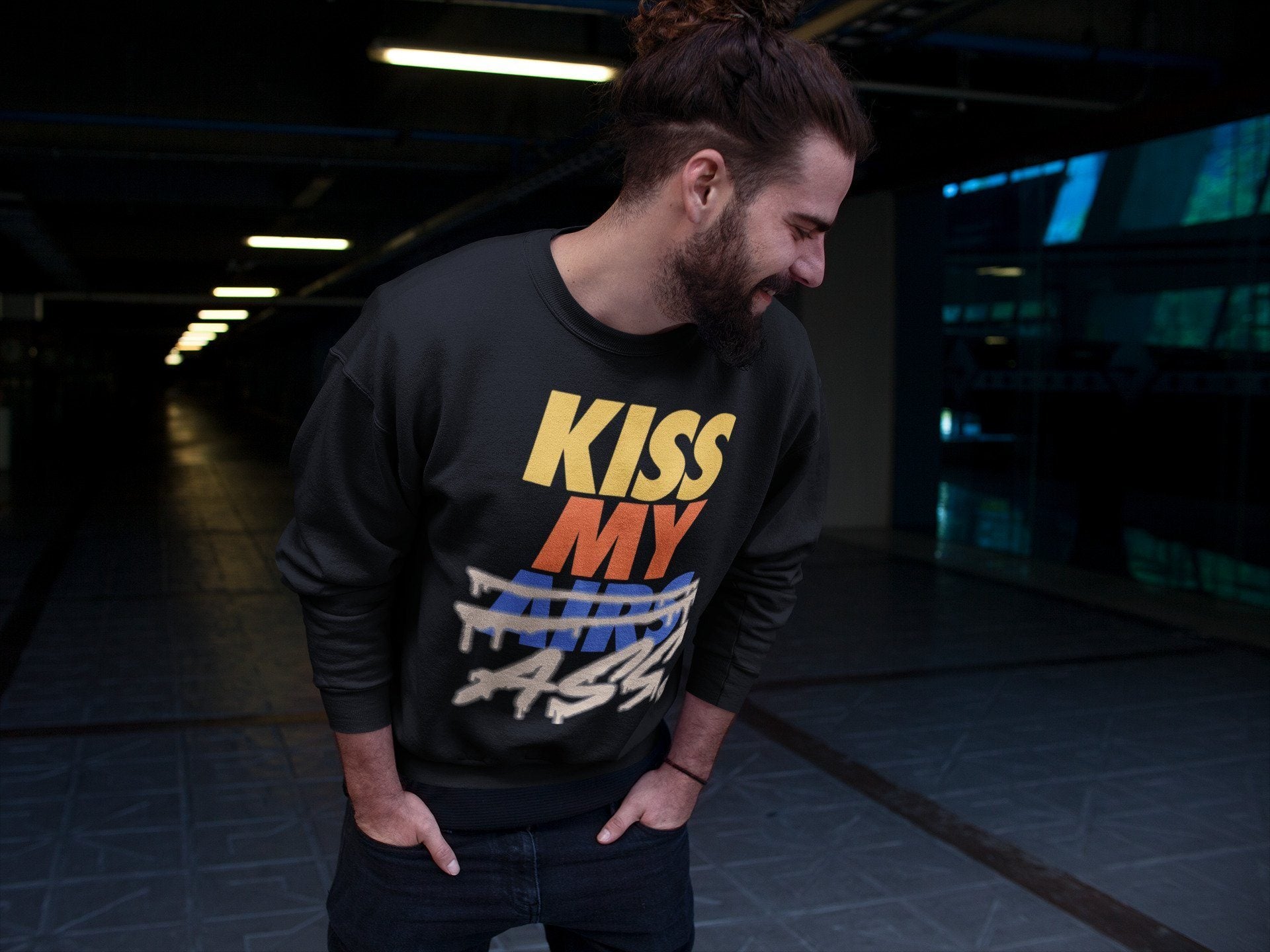 Kiss My Ass Unisex Tops - Yeezy 350 MX Oat