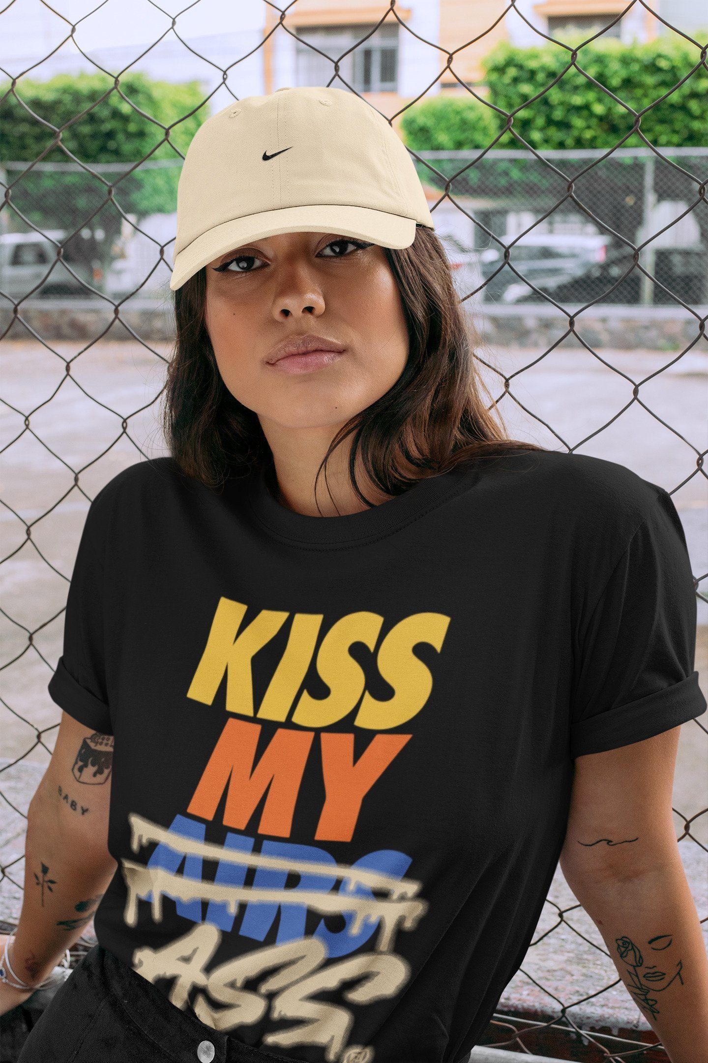 Kiss My Ass Unisex Tops - Yeezy 350 MX Oat