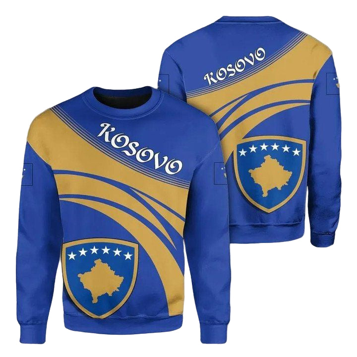 Kosovo Coat Of Arms Sweater Cricket Style J5W ? Usalast