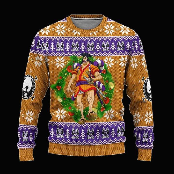 Kozuki Oden One Piece Anime Ugly Christmas Sweater Xmas Gift ? Usalast
