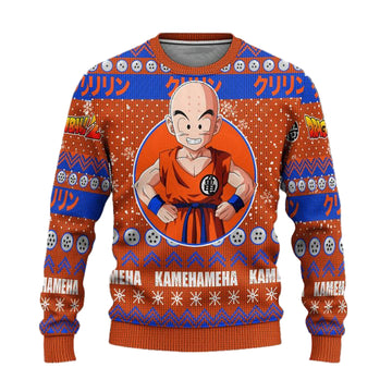 Krillin Anime Ugly Christmas Sweater Dragon Ball Z Xmas Gift ? Usalast