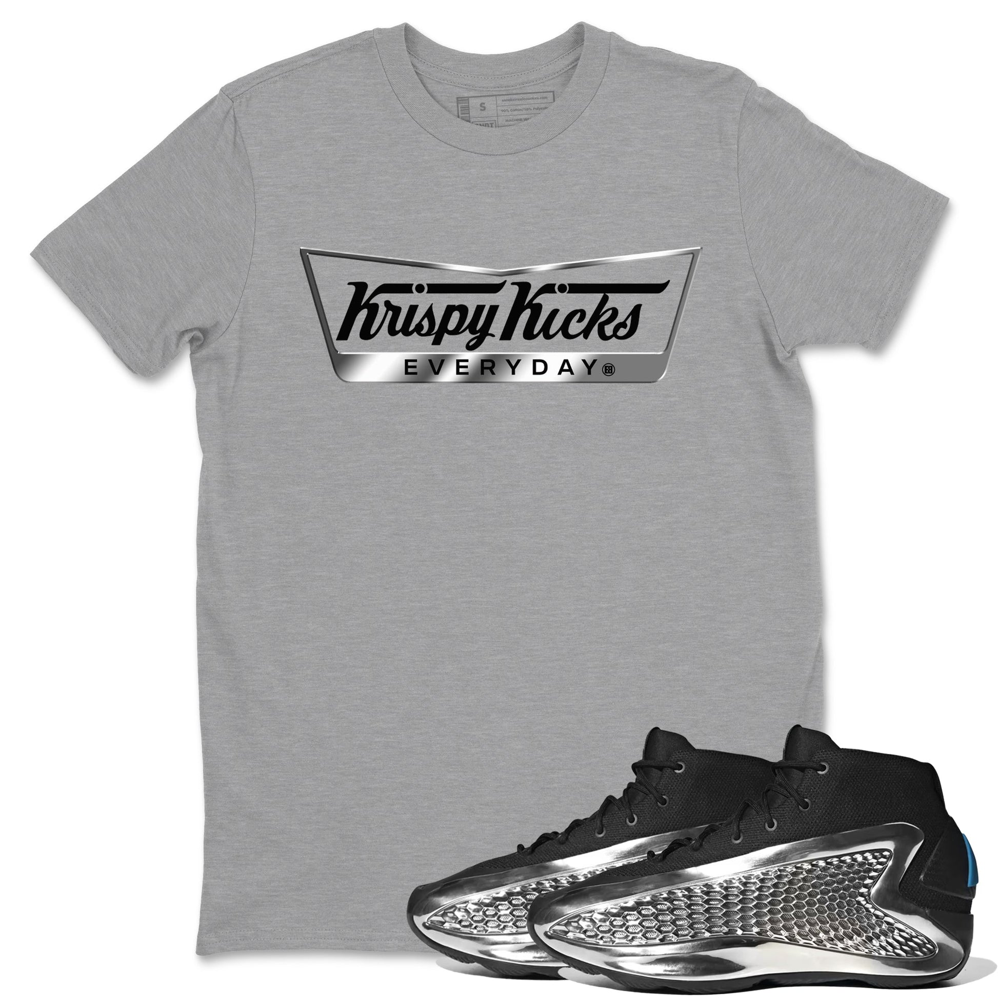 Krispy Kicks Sneaker Tees - AE 1 Silver Metallic