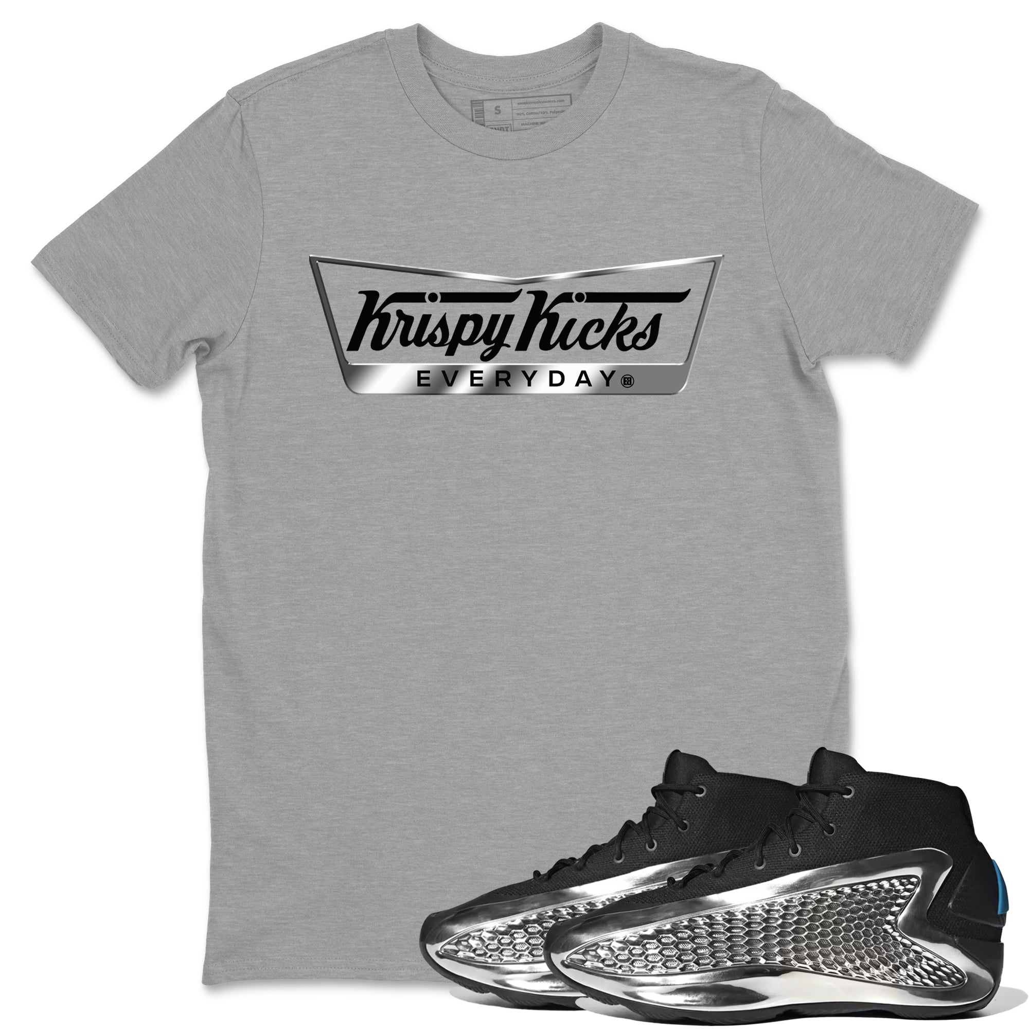 Krispy Kicks Sneaker Tees - AE 1 Silver Metallic