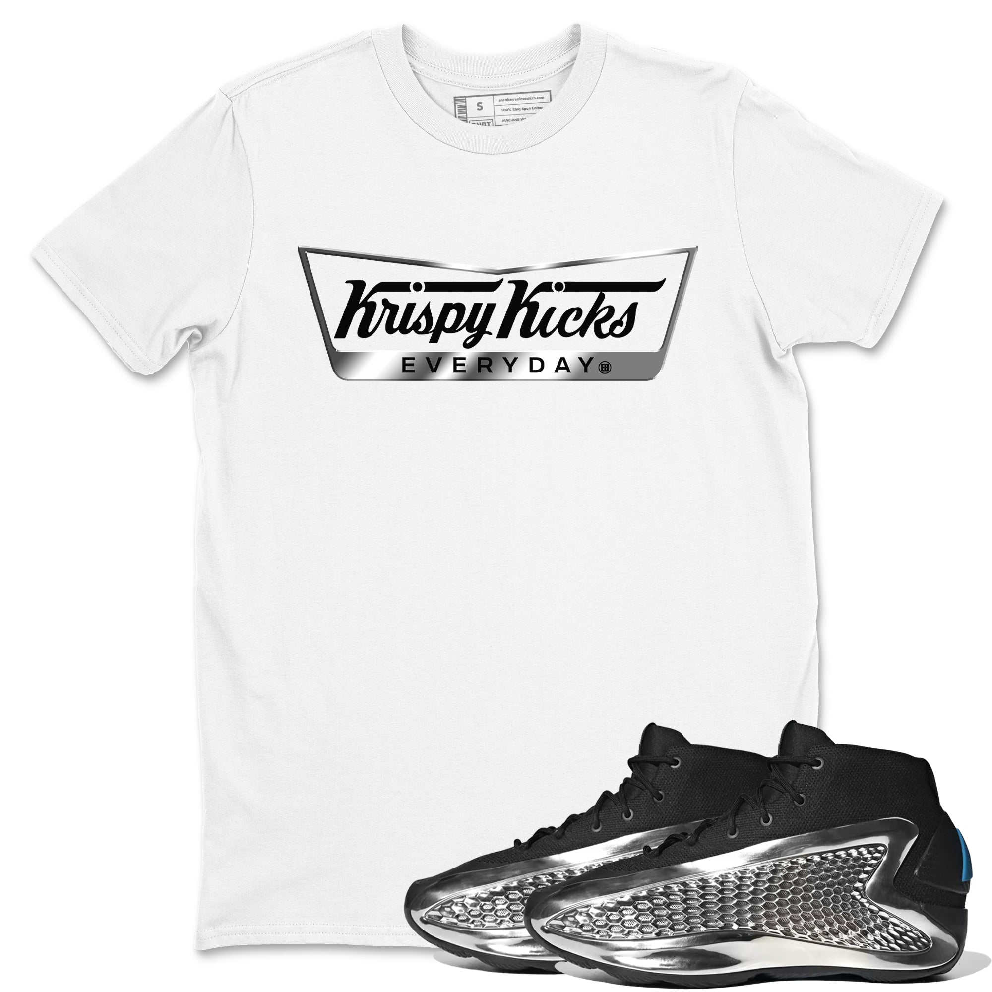 Krispy Kicks Sneaker Tees - AE 1 Silver Metallic
