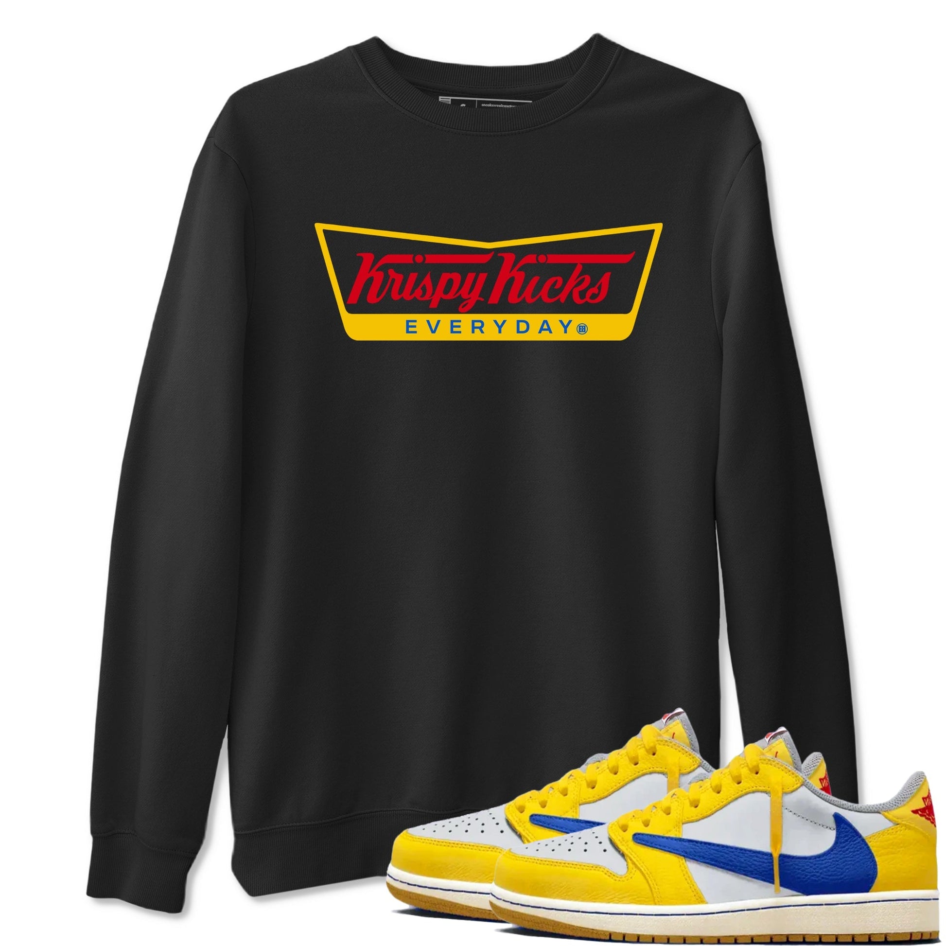 Krispy Kicks Sneaker Tees - Air Jordan 1 Travis Scott Canary