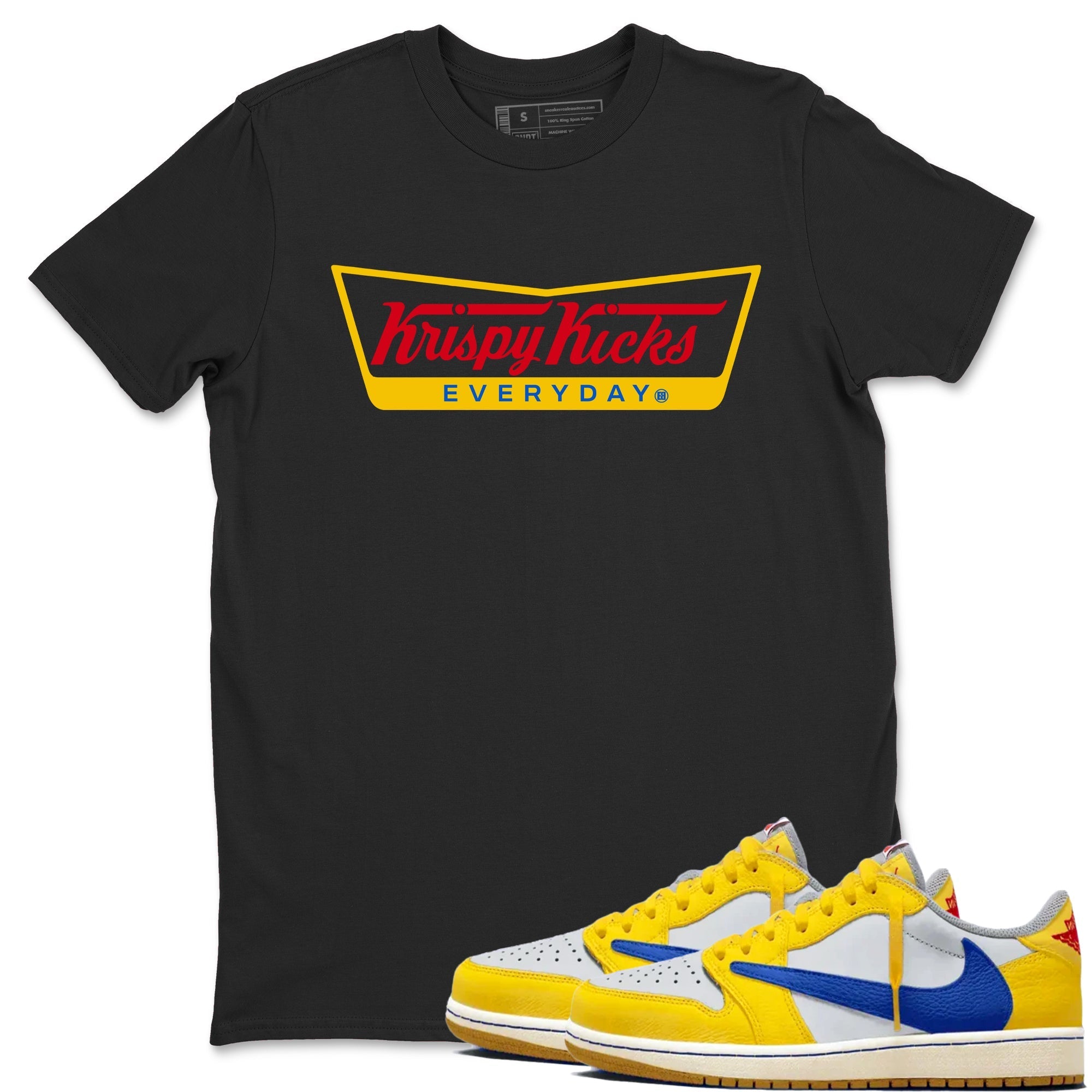 Krispy Kicks Sneaker Tees - Air Jordan 1 Travis Scott Canary