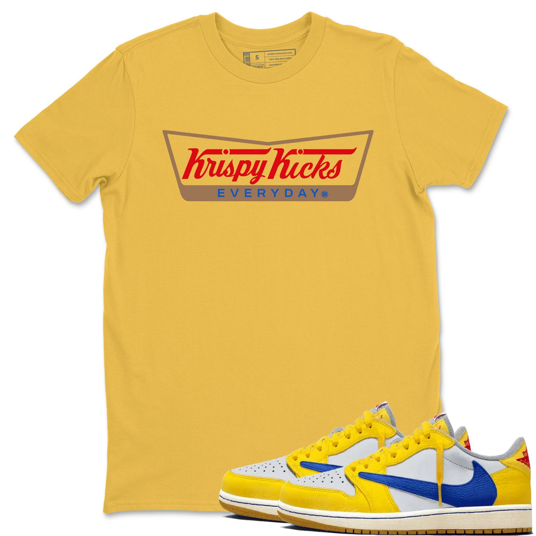Krispy Kicks Sneaker Tees - Air Jordan 1 Travis Scott Canary