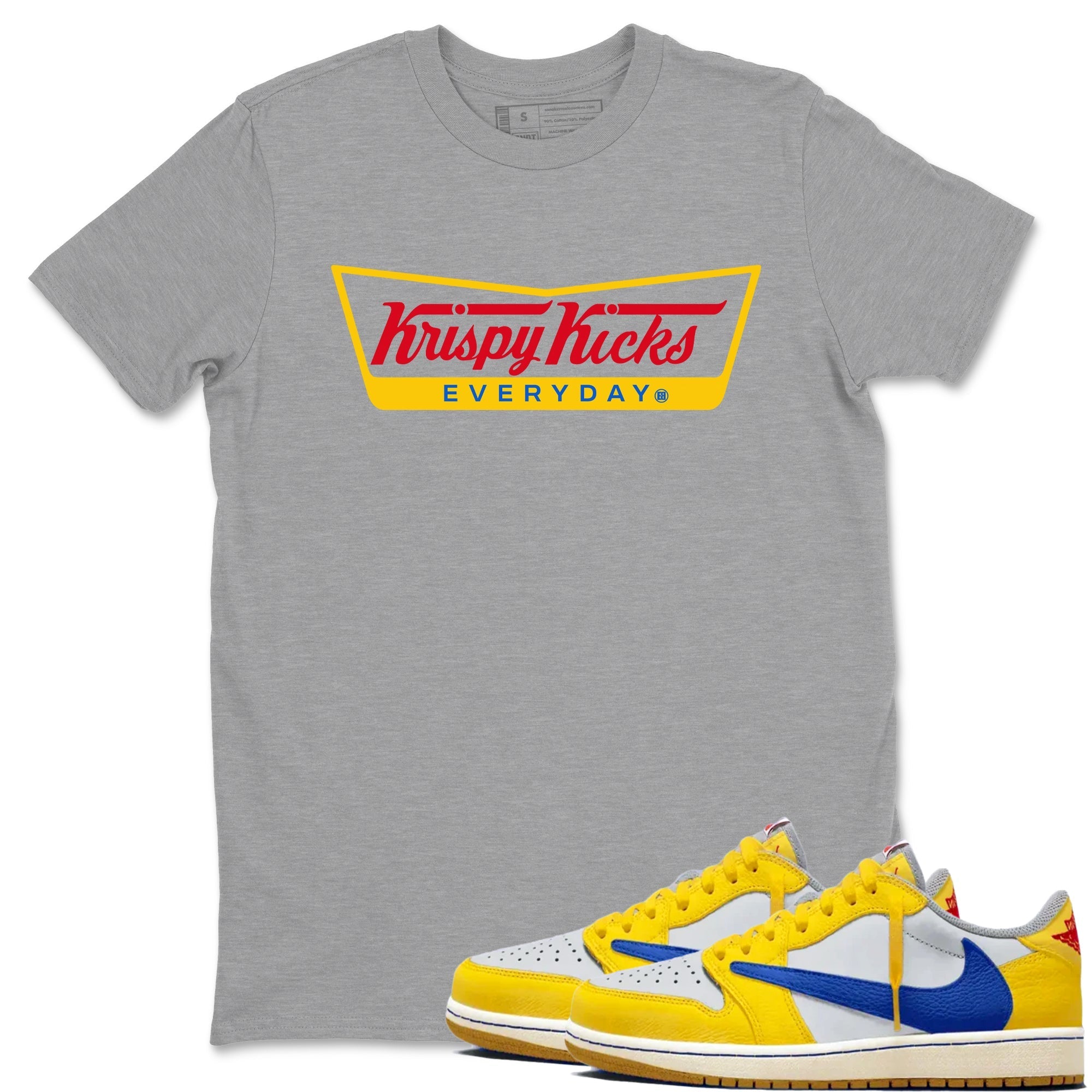 Krispy Kicks Sneaker Tees - Air Jordan 1 Travis Scott Canary