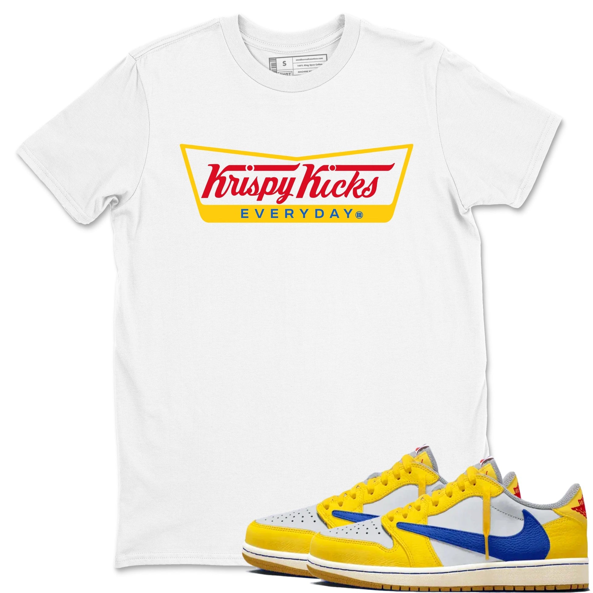 Krispy Kicks Sneaker Tees - Air Jordan 1 Travis Scott Canary