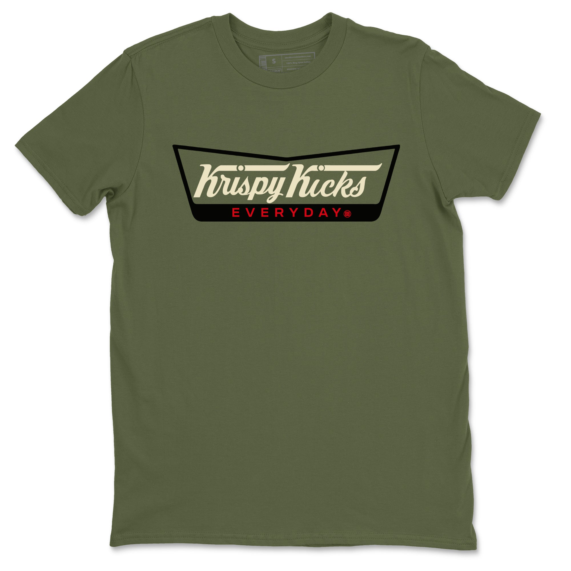 Krispy Kicks Sneaker Tees - Air Jordan 1 Travis Scott Medium Olive