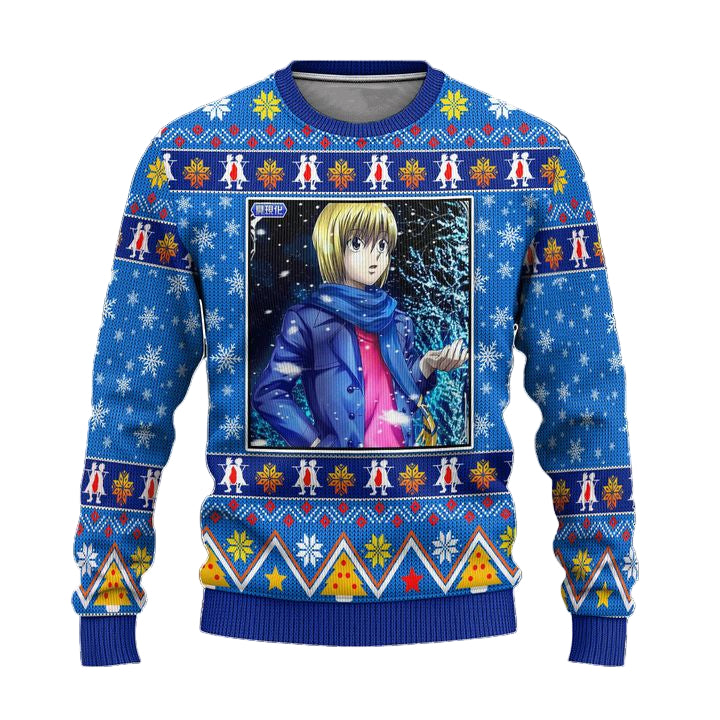 Kurapika Anime Ugly Christmas Sweater Hunter x Hunter Xmas Gift ? Usalast
